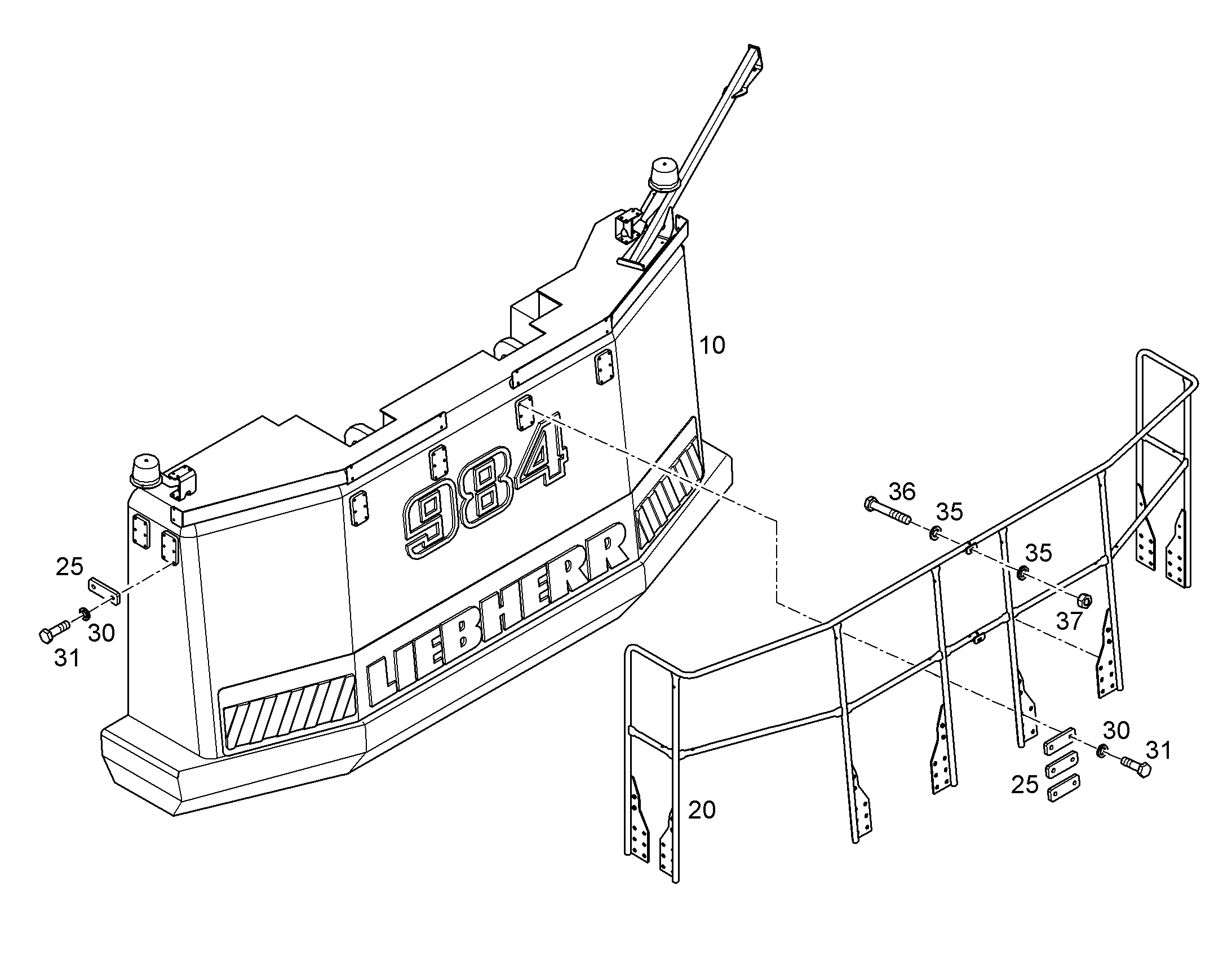 РЕКОНСТРУКЦИЯ БАЛЛАСТА 11852086 LIEBHERR