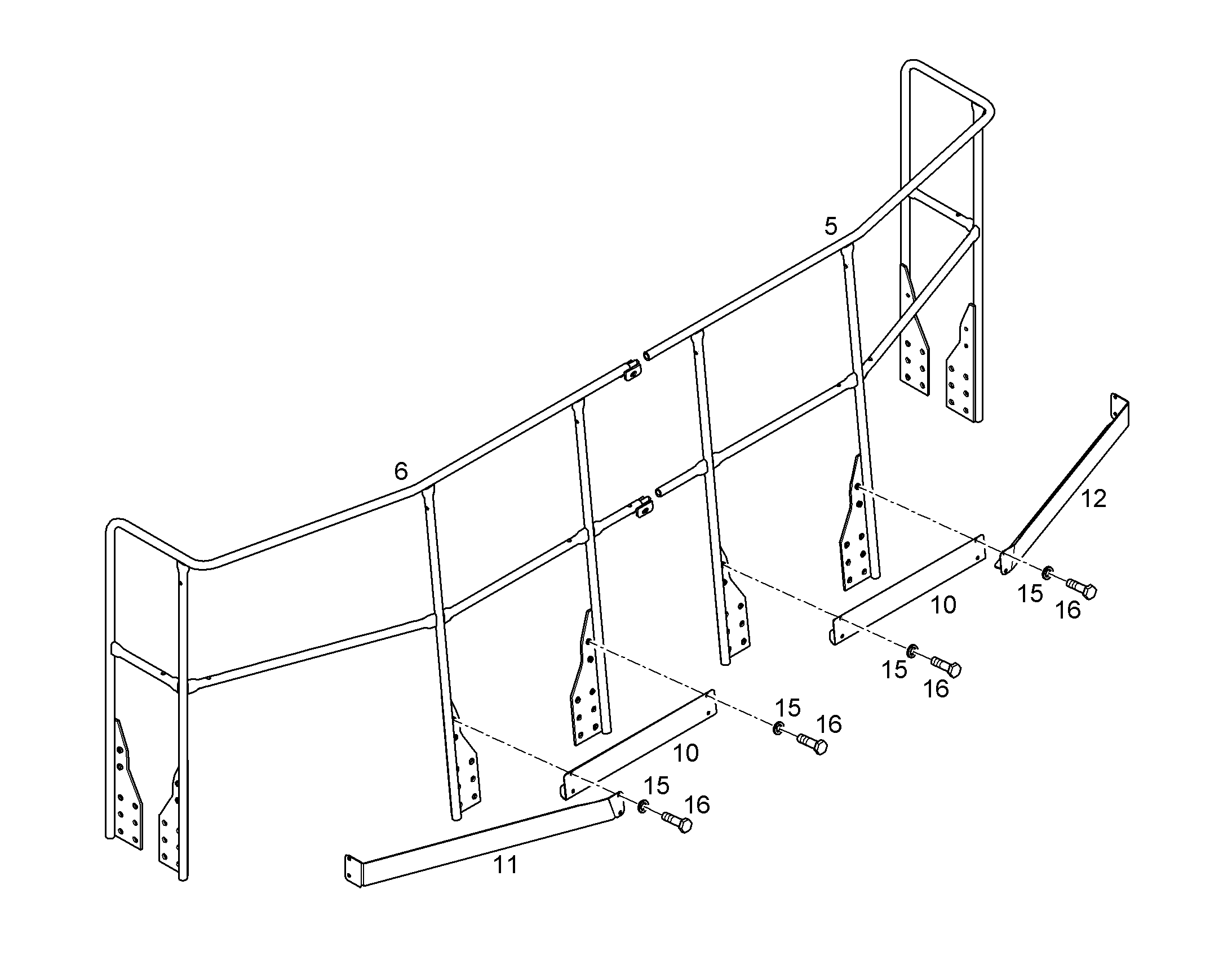 ПОРУЧЕНЬ ПРАВЫЙ 11852257 LIEBHERR