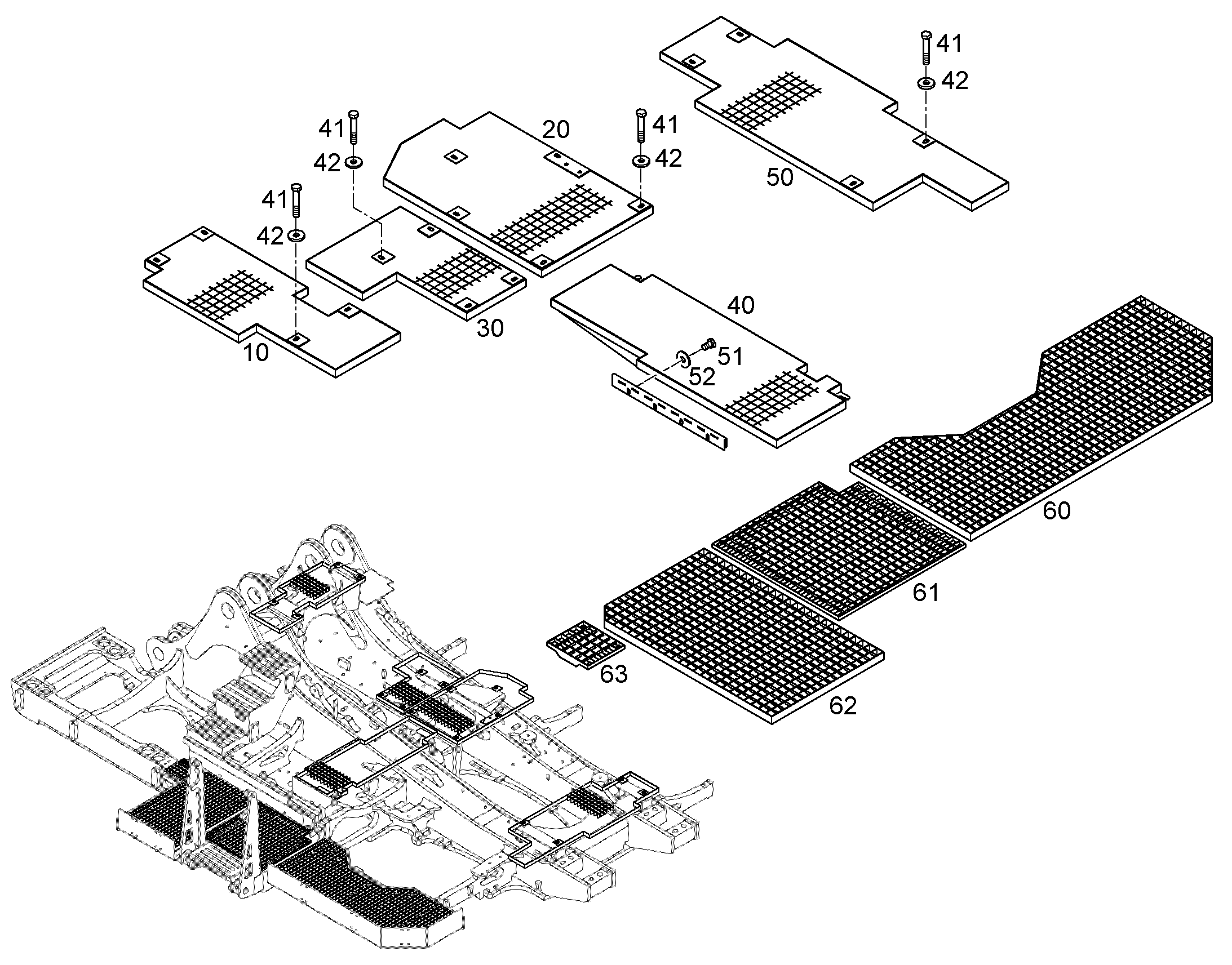 РЕШЕТКА КОЛОСНИКОВАЯ 11751469 LIEBHERR