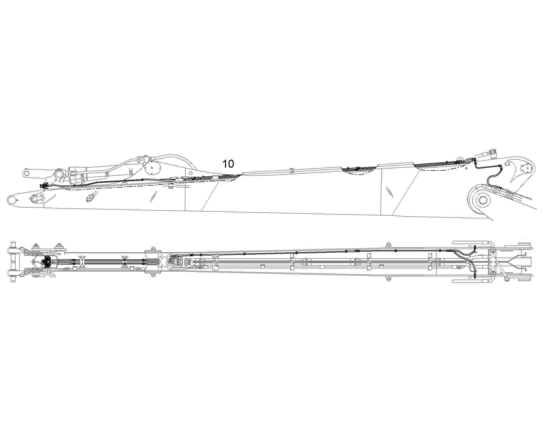 ПРОВОДКА ПРИВОД МЕХ. ПОВОРОТА 10400858 LIEBHERR