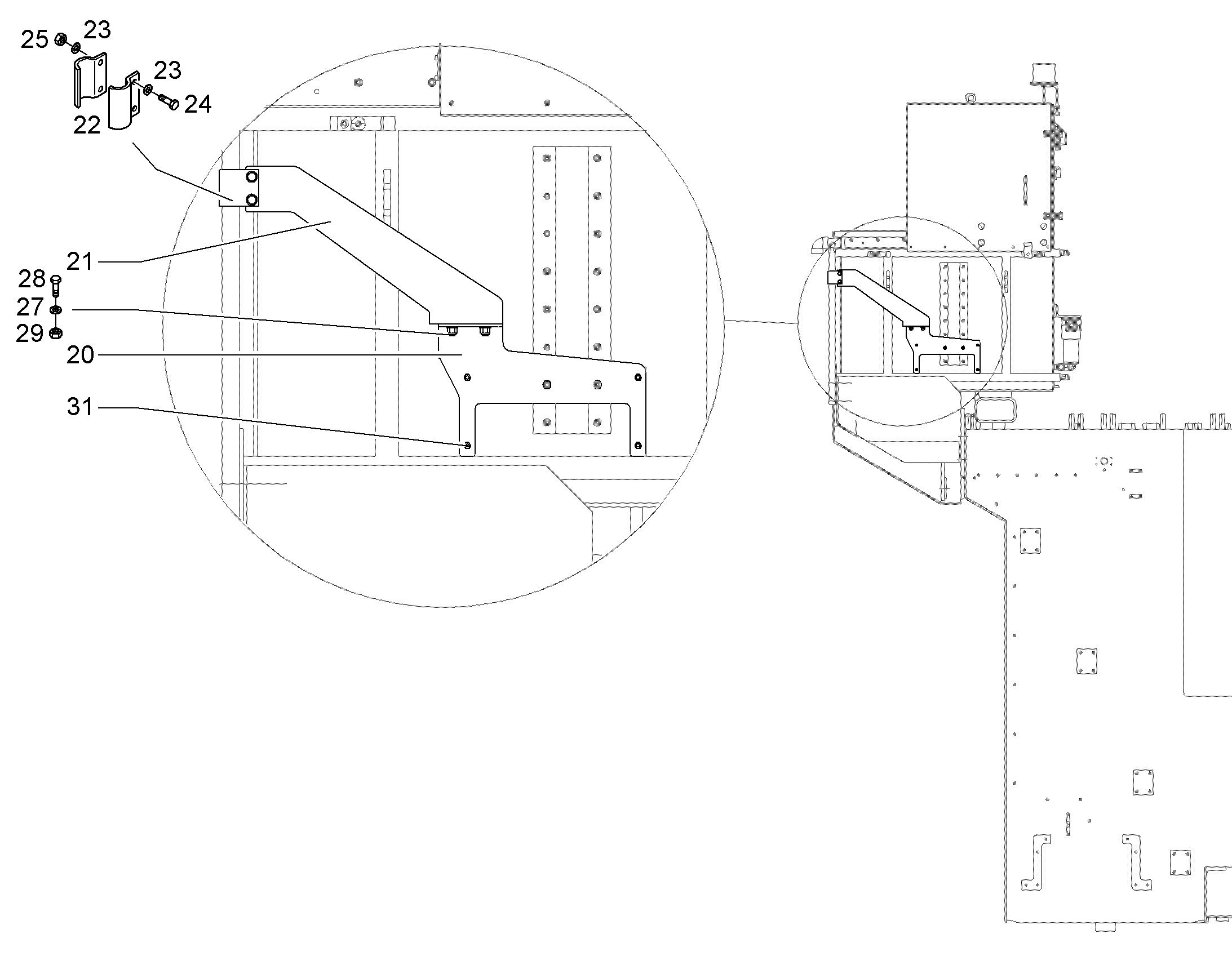 КОНСОЛЬ СОЕДИНИТЕЛЬНАЯ 11851852 LIEBHERR