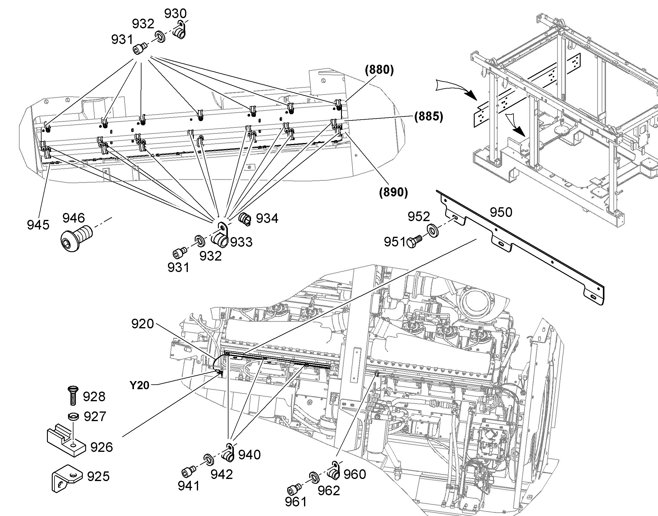 КРОНШТЕЙН ДВИГАТЕЛЯ 10833252 LIEBHERR