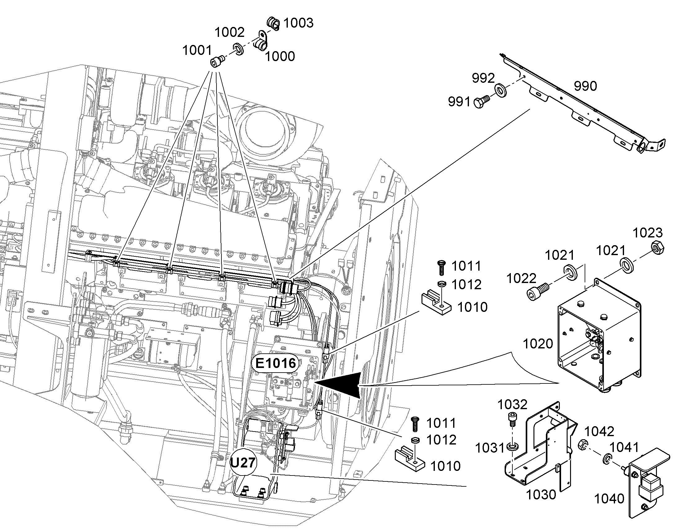 КОНСОЛЬ 10404622 LIEBHERR