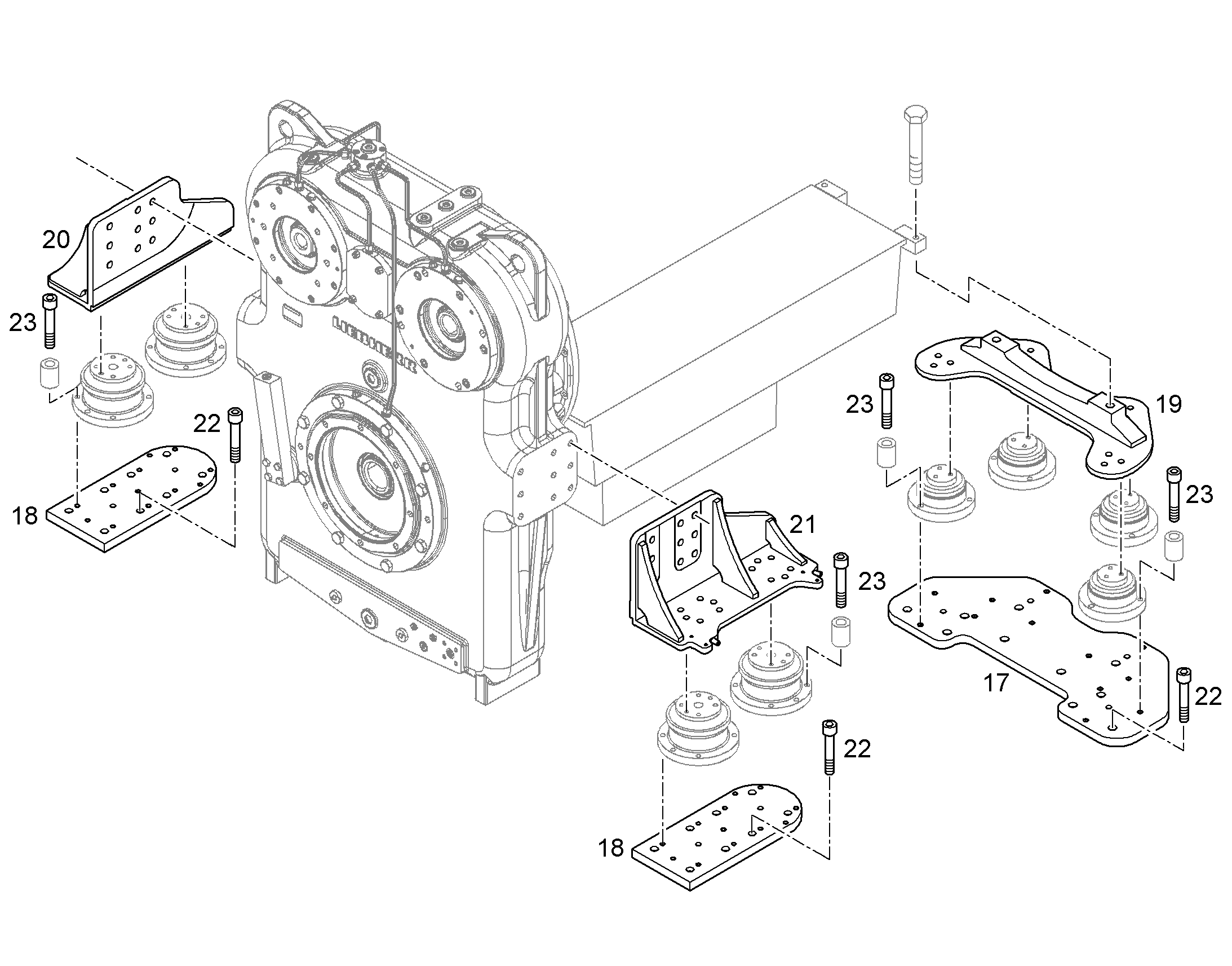 РАСПОРКА 11853972 LIEBHERR