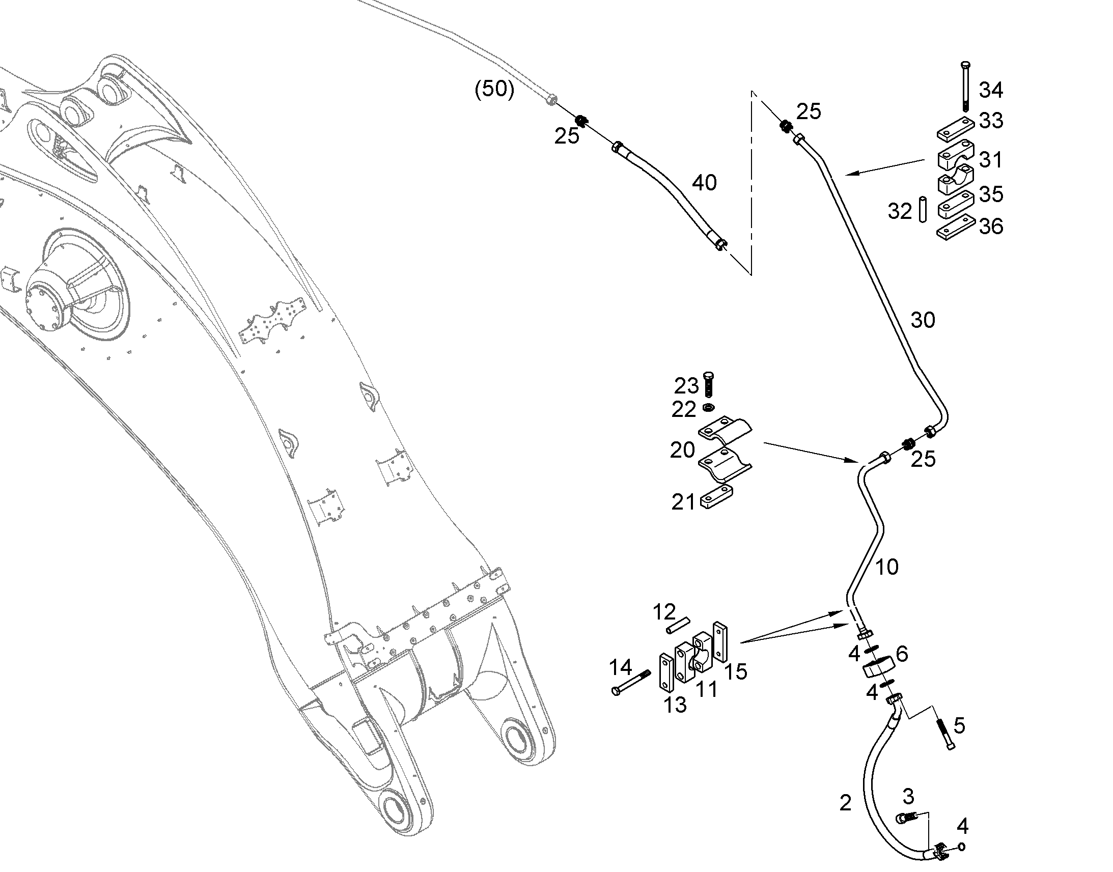 ТРУБА НАПОРНАЯ В СБОРЕ 11469391 LIEBHERR