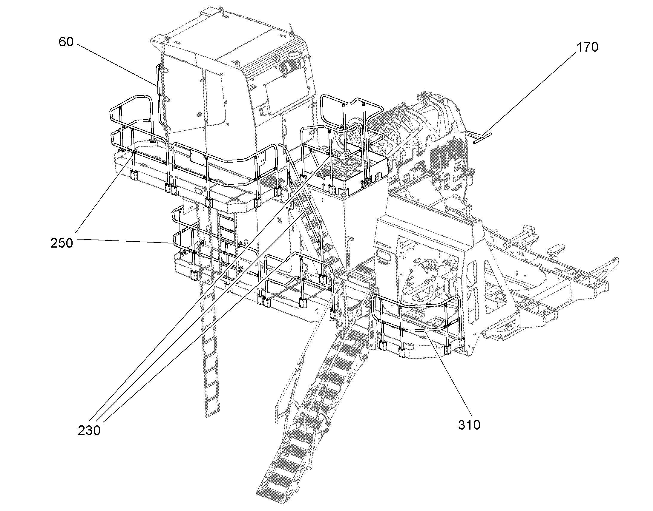 RAILING CABIN ELEVATION 11855763 LIEBHERR