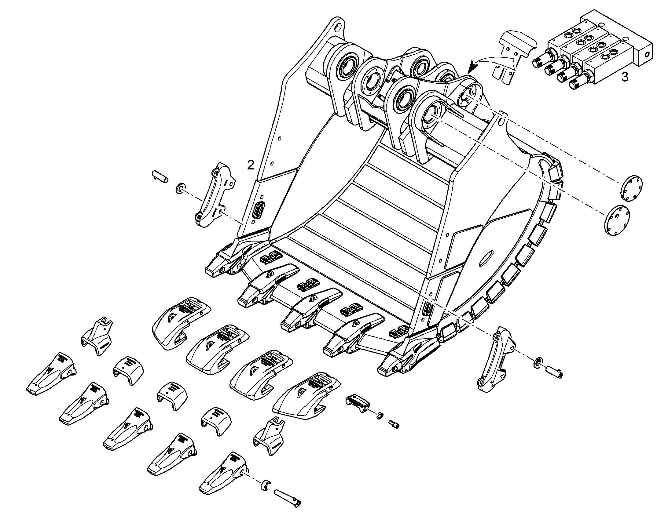 ЛОПАТА ОБРАТНАЯ HDV 11855430 LIEBHERR