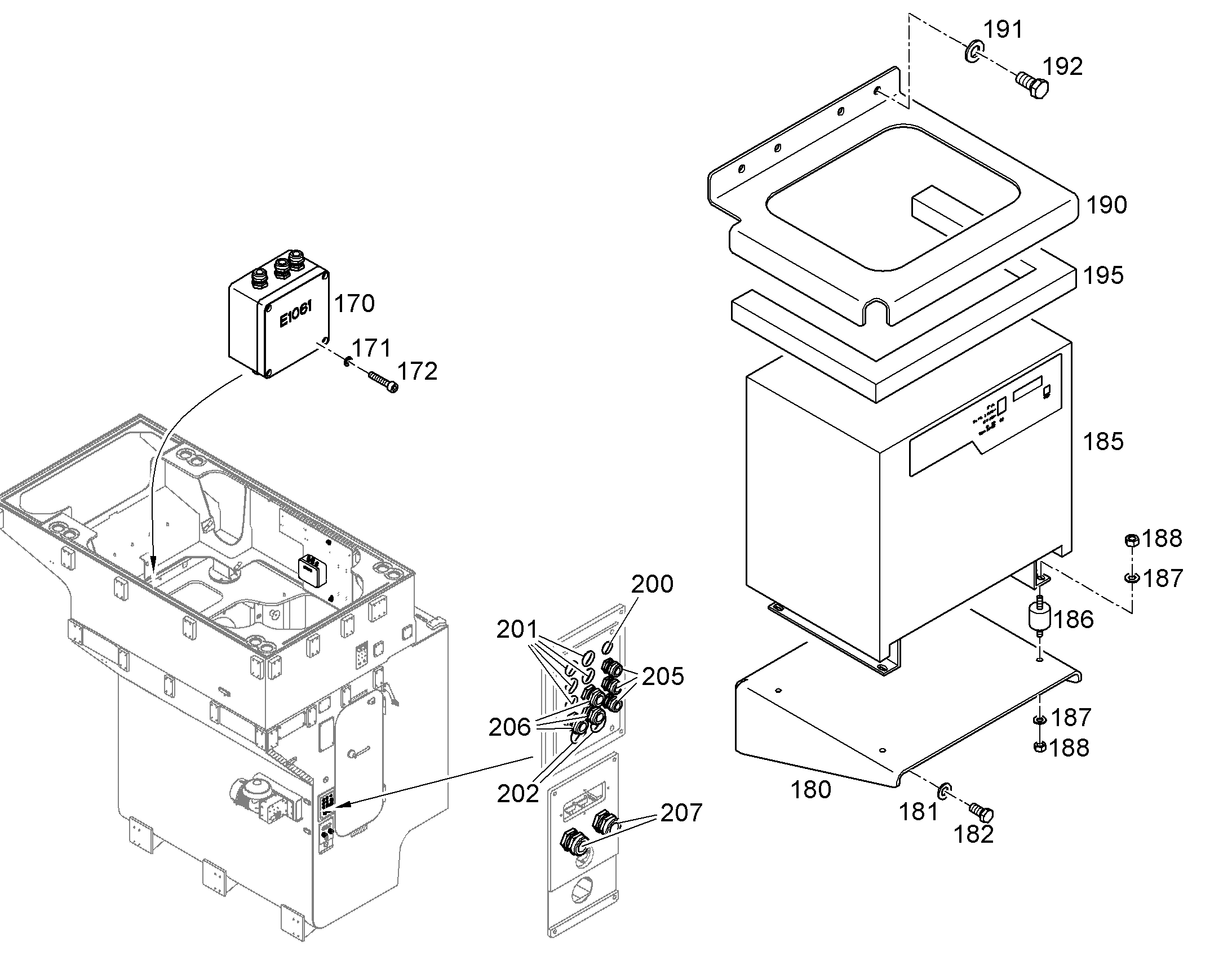 КОНСОЛЬ CHARGEUR BATTERIE 10388357 LIEBHERR