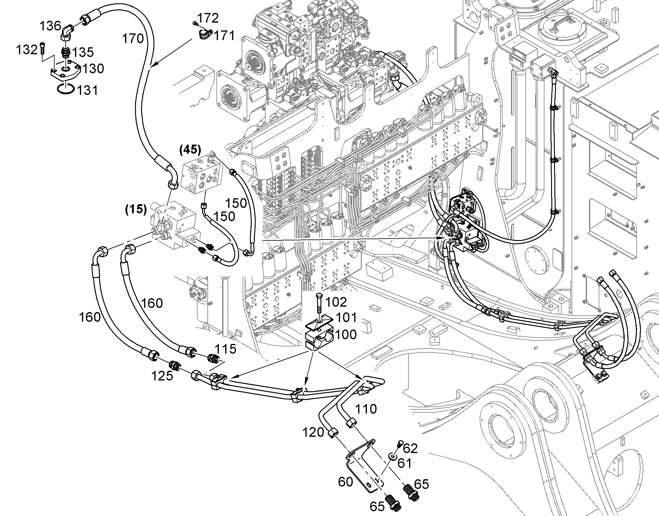 ШЛАНГ 8X450 10813339 LIEBHERR