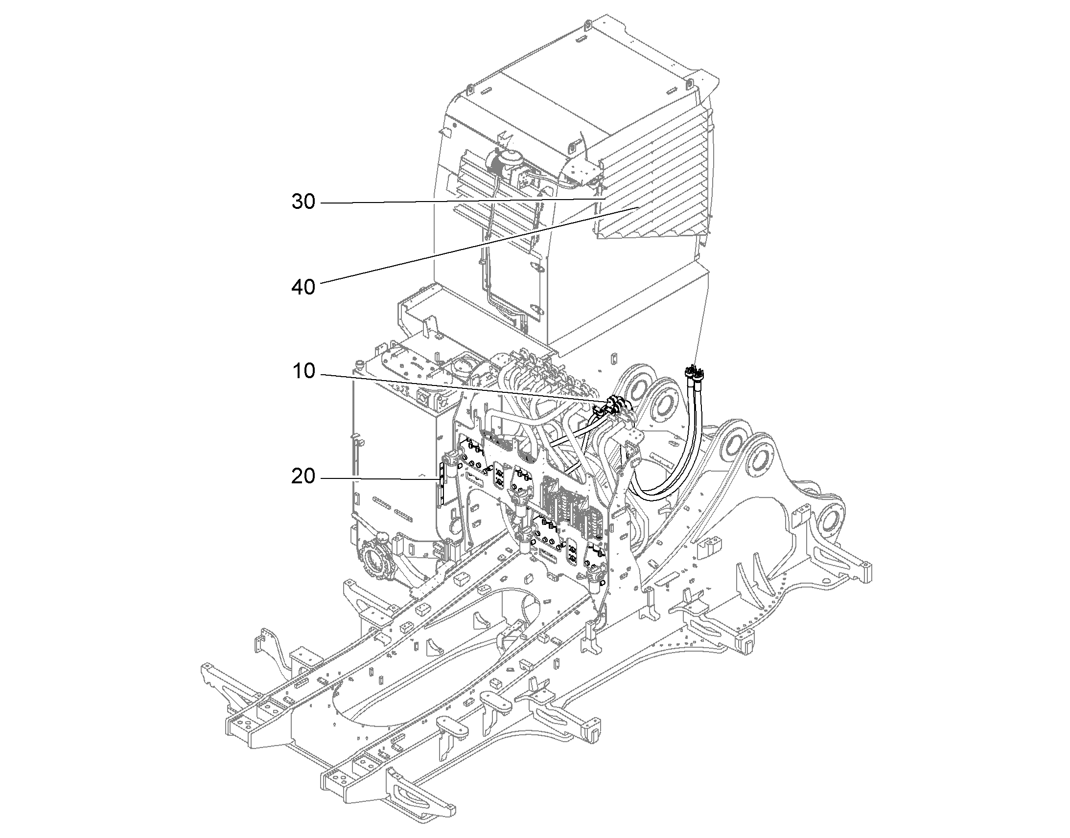 LABELS HYDRAULIC TANK 11851489 LIEBHERR