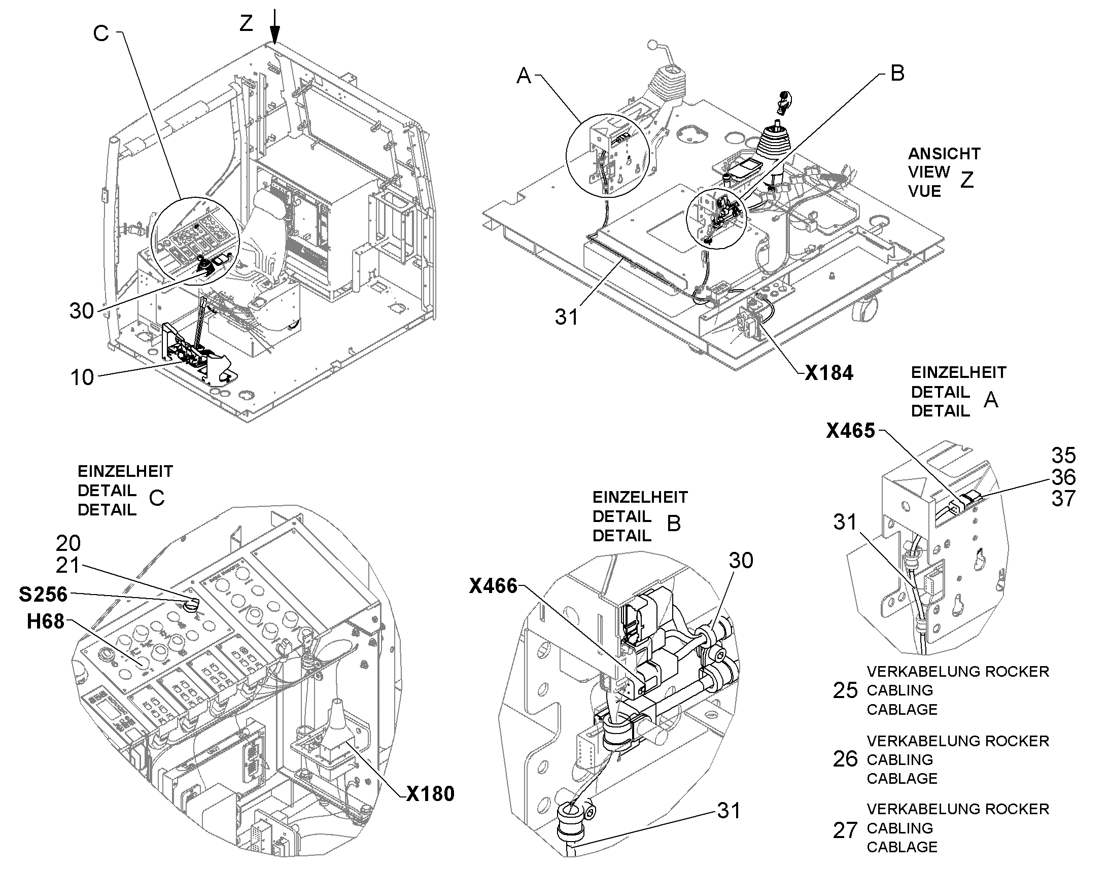 ПОДЛОКОТНИК ПРАВЫЙ 11855038 LIEBHERR