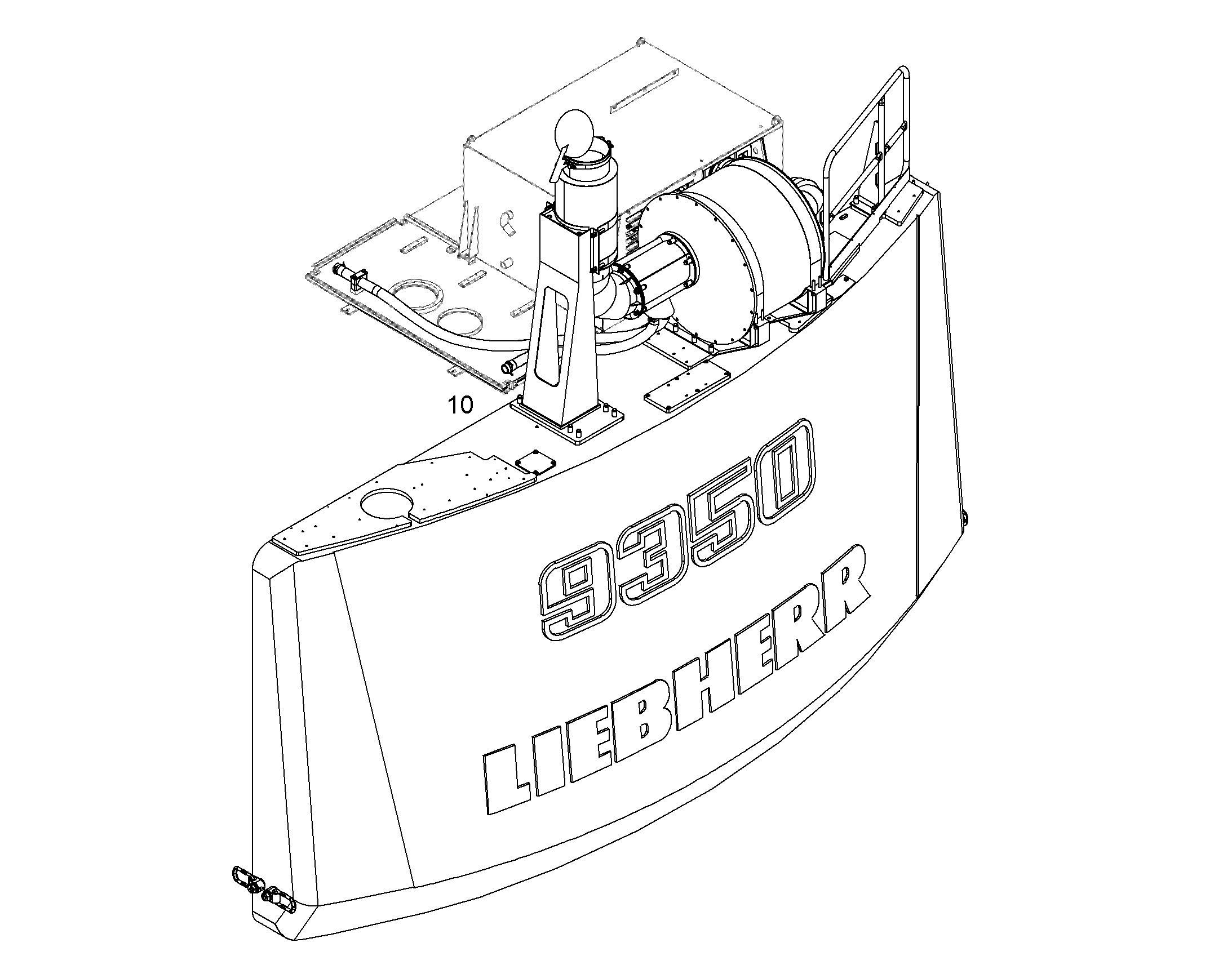 ГЛУШИТЕЛЬ УСТАНОВКА 11858359 LIEBHERR
