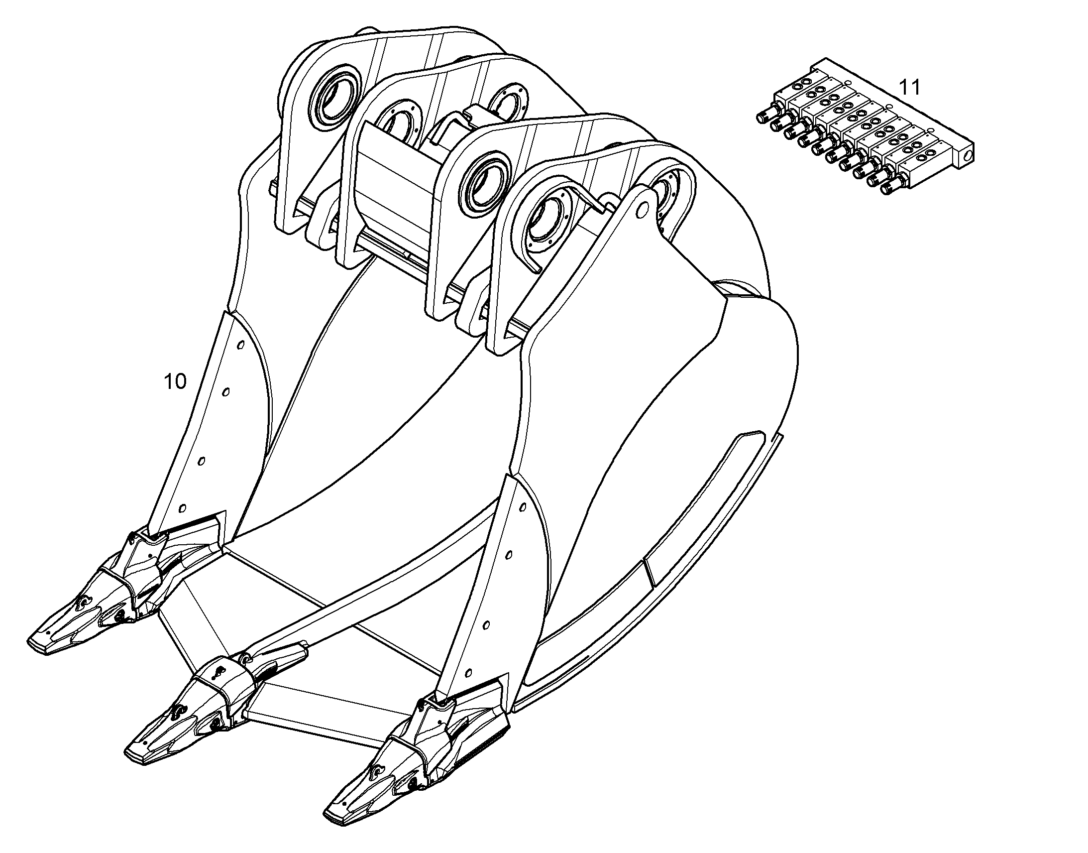 ЛОПАТА ОБРАТНАЯ 11858939 LIEBHERR
