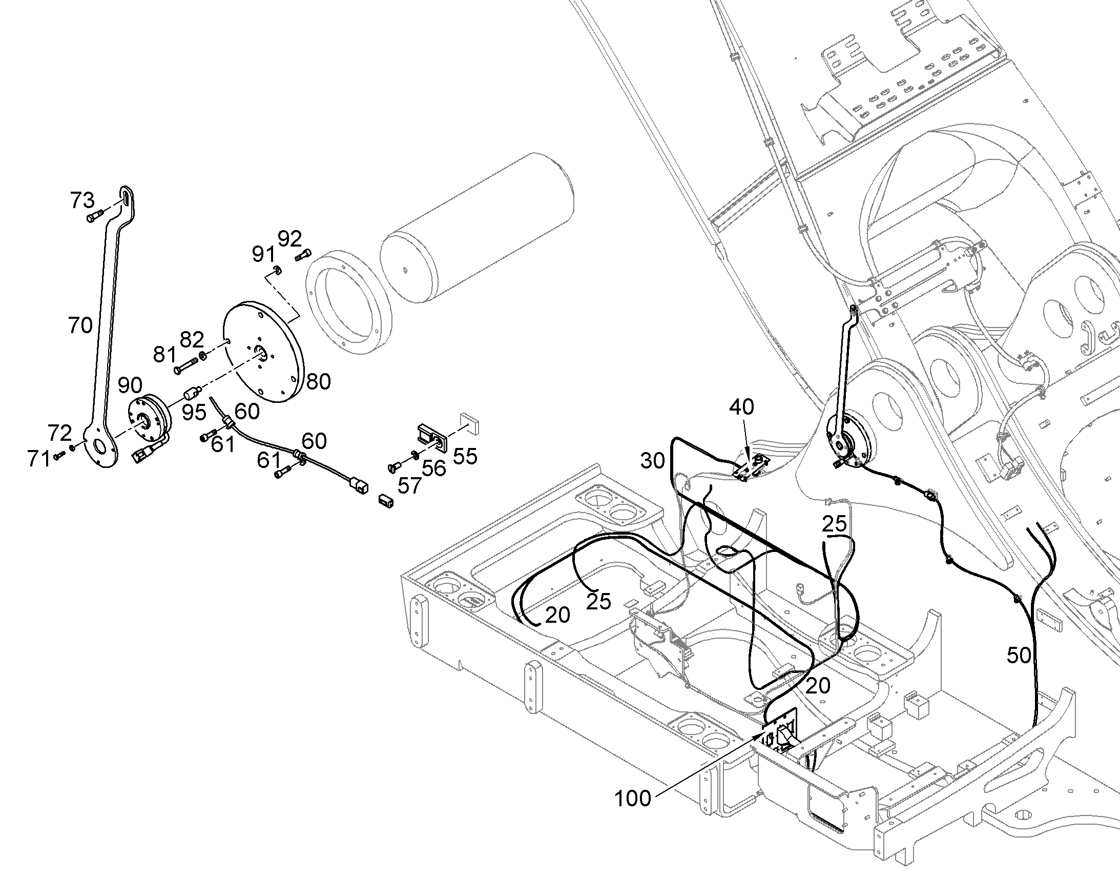 КОРПУС УГЛОВОГО ДАТЧИКА 11066287 LIEBHERR