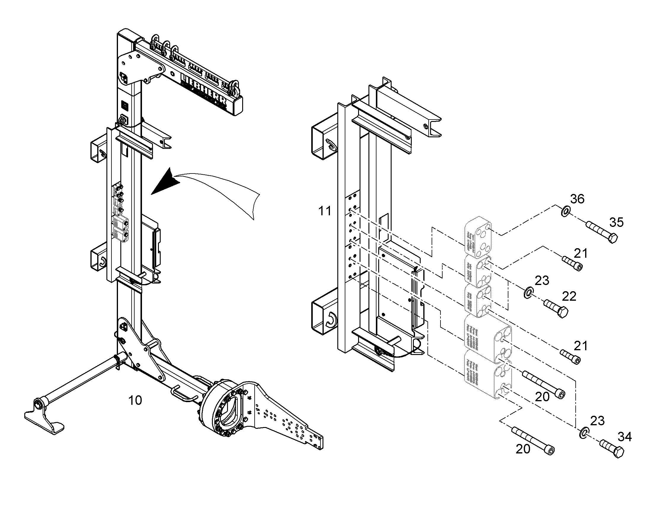НАСОСЫ МОНТАЖНЫЙ ИНСТРУМЕНТ 11855445 LIEBHERR