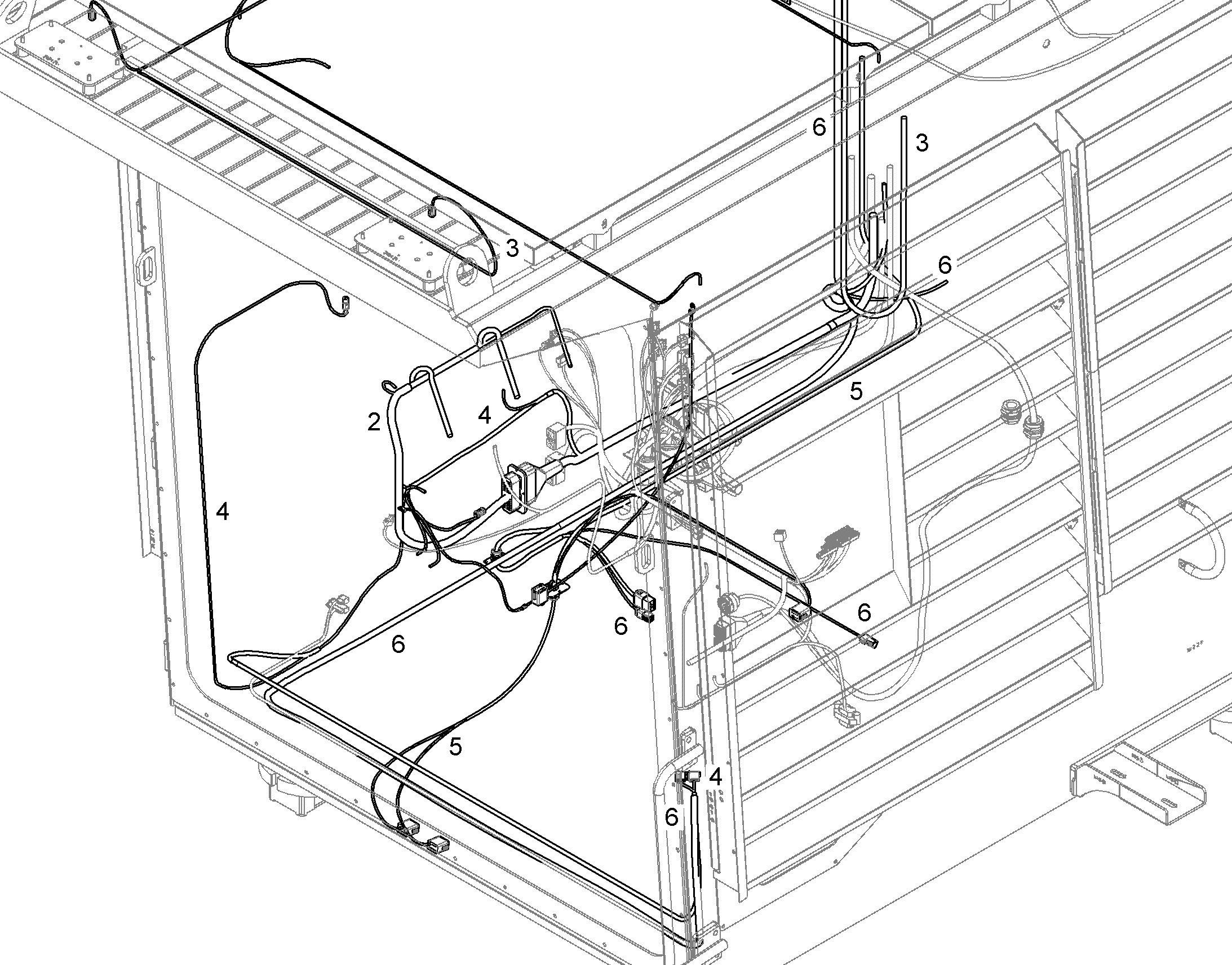 КОМПЛЕКТ ПРОВОДОВ КОНДИЦИОНЕР 10386323 LIEBHERR