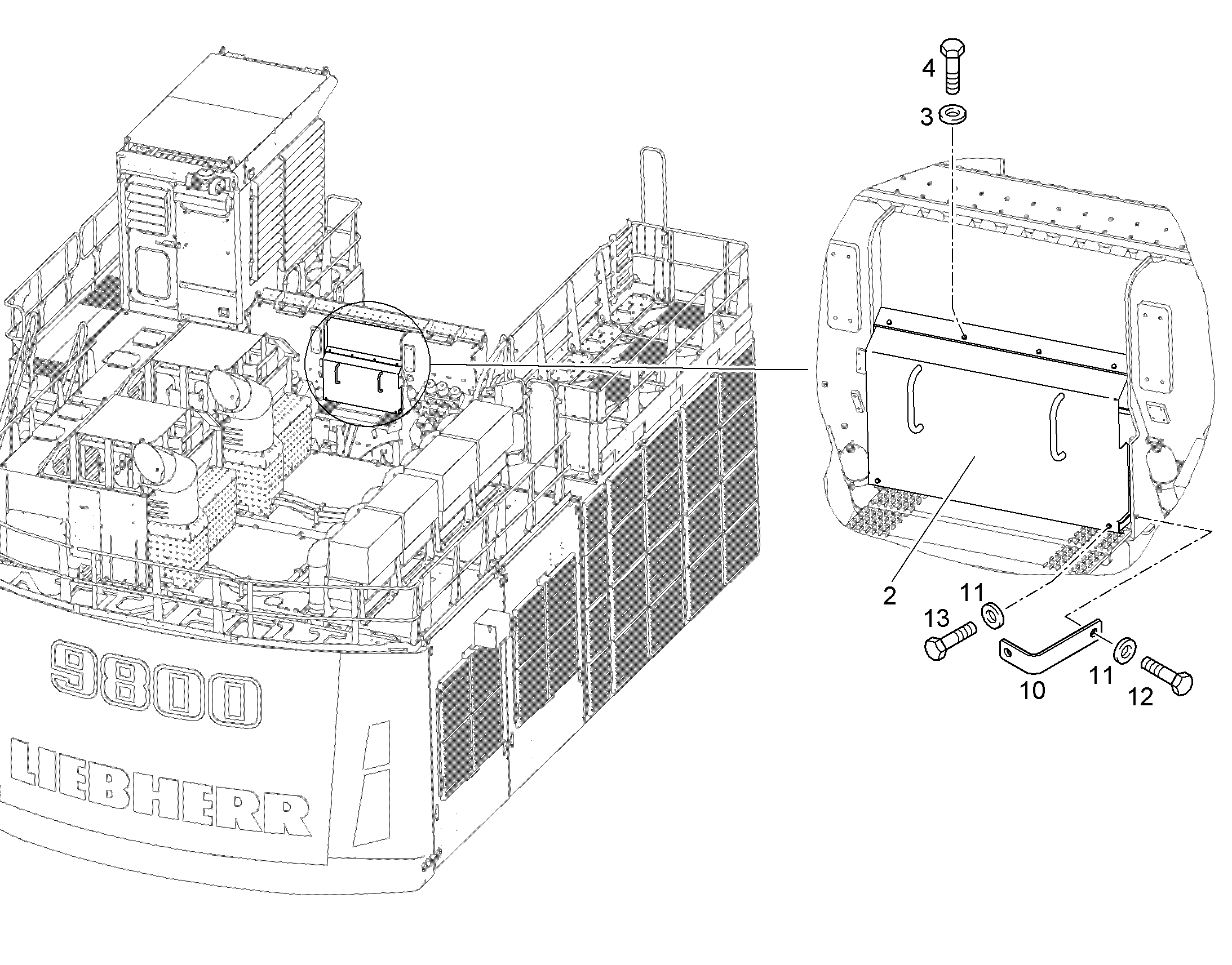 УГЛОВОЙ ПРОФИЛЬ 11850764 LIEBHERR