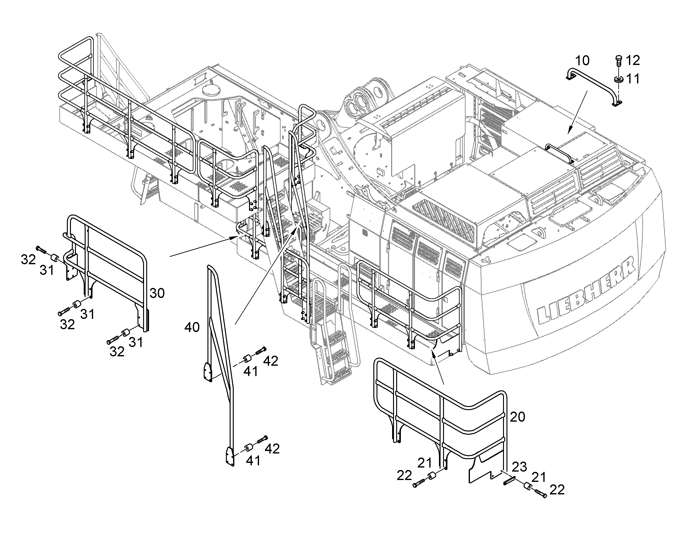 CATWALK COUNTERWEIGHT 11857004 LIEBHERR