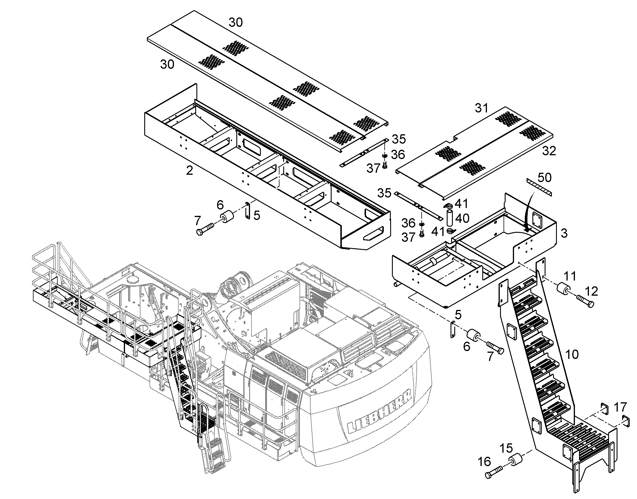 ПЛИТА РЕЗЬБОВАЯ 11852715 LIEBHERR