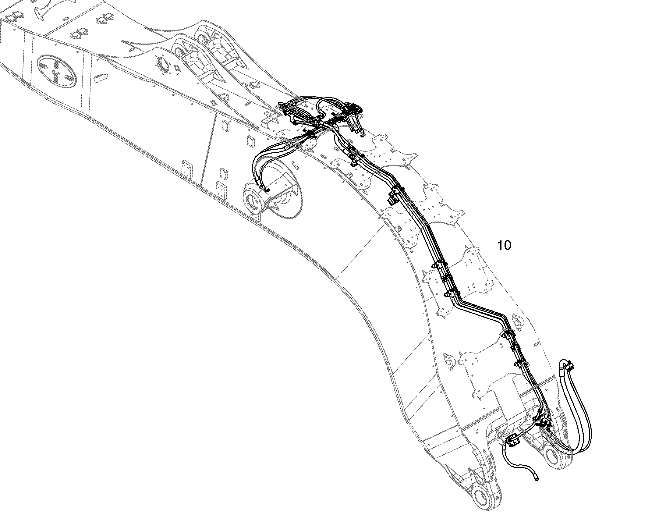 ЗАЩ.ТРУБЫ ПОДЪЕМ.ЦИЛИНДР 11858644 LIEBHERR