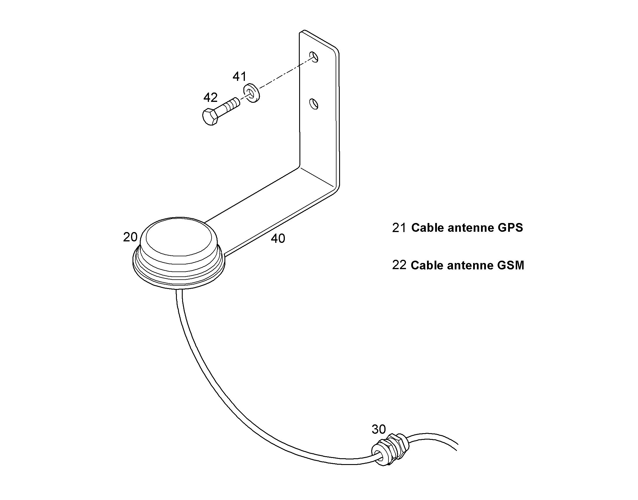 КАБЕЛЬ ДЛЯ АНТЕННЫ 1 AWG 24 L=3m KOAXIAL 10542289 LIEBHERR