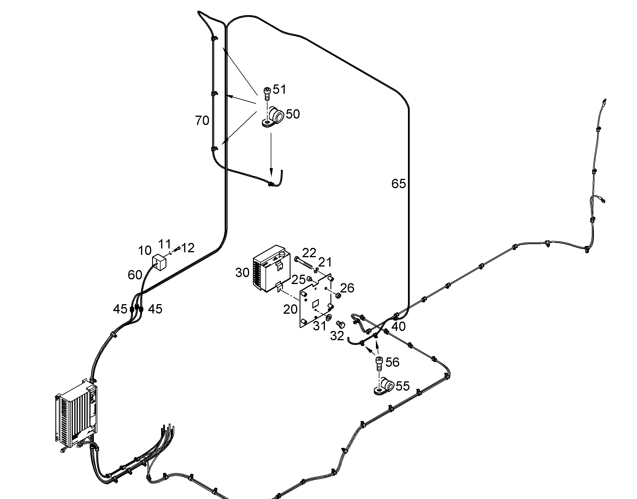 LOW VOLTAGE WIRING HARNESS 12189924 LIEBHERR
