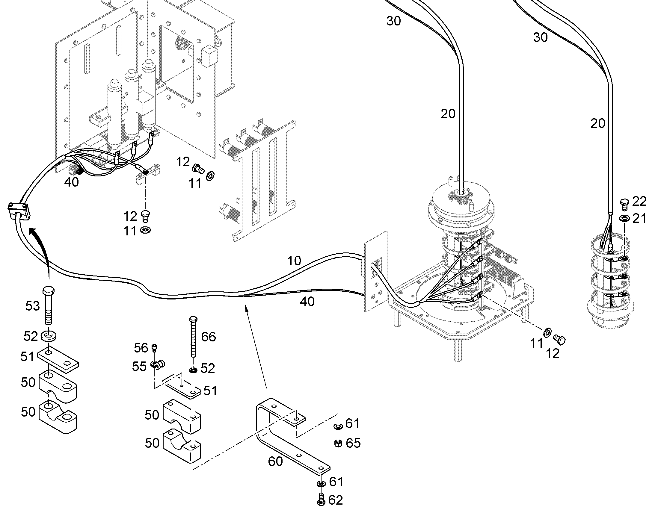 LOW VOLTAGE WIRING HARNESS 11754386 LIEBHERR