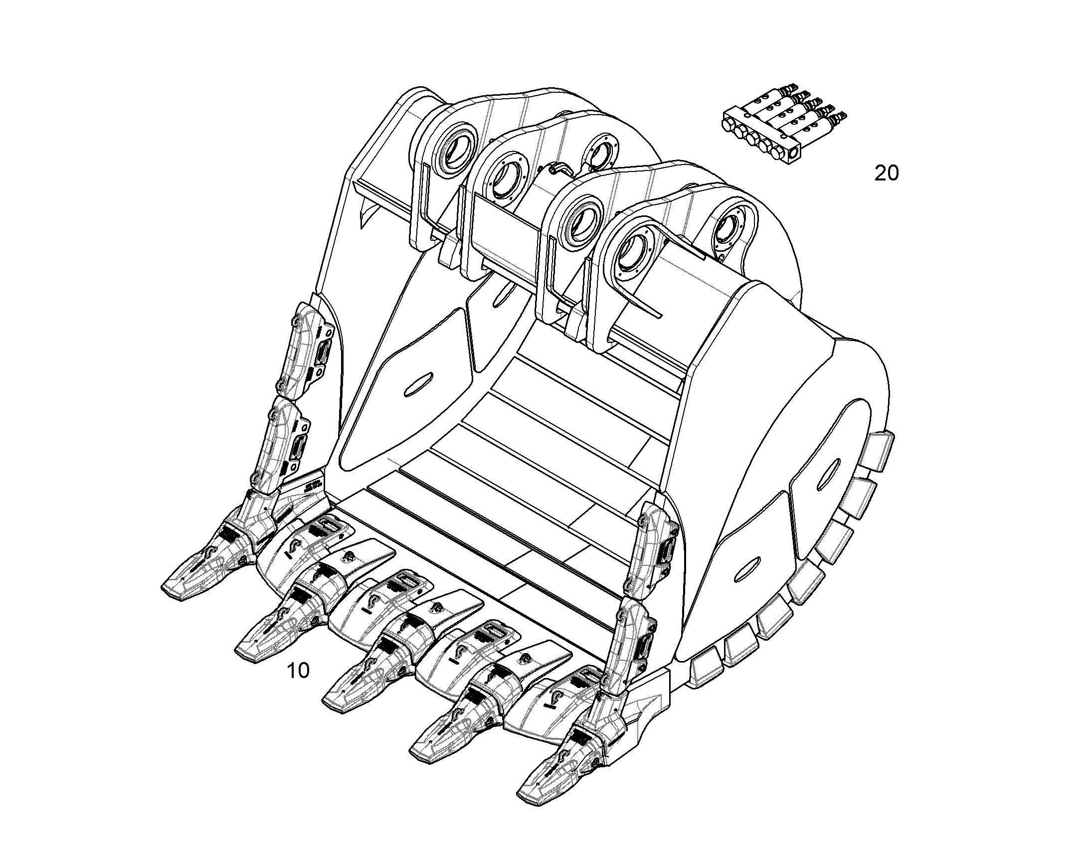ЛОПАТА ОБРАТНАЯ HDV 12181826 LIEBHERR