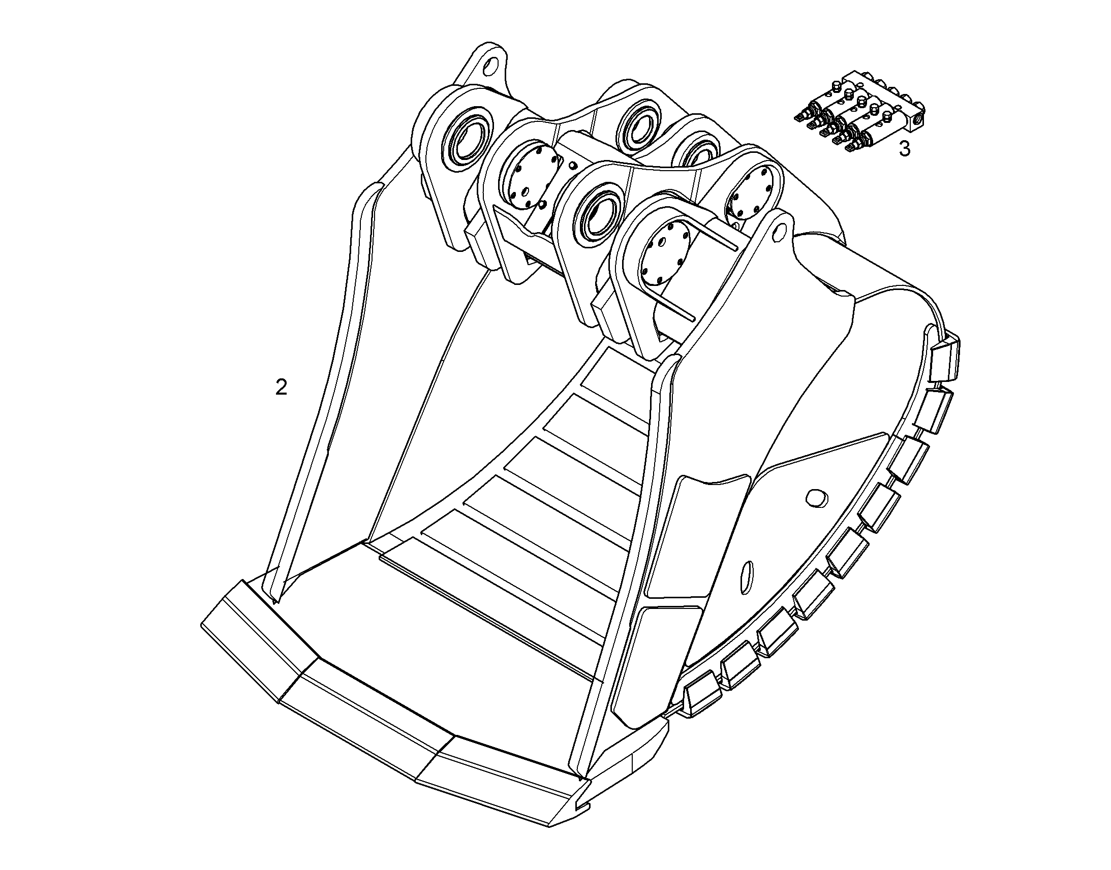 ЛОПАТА ОБРАТНАЯ HD 12180055 LIEBHERR
