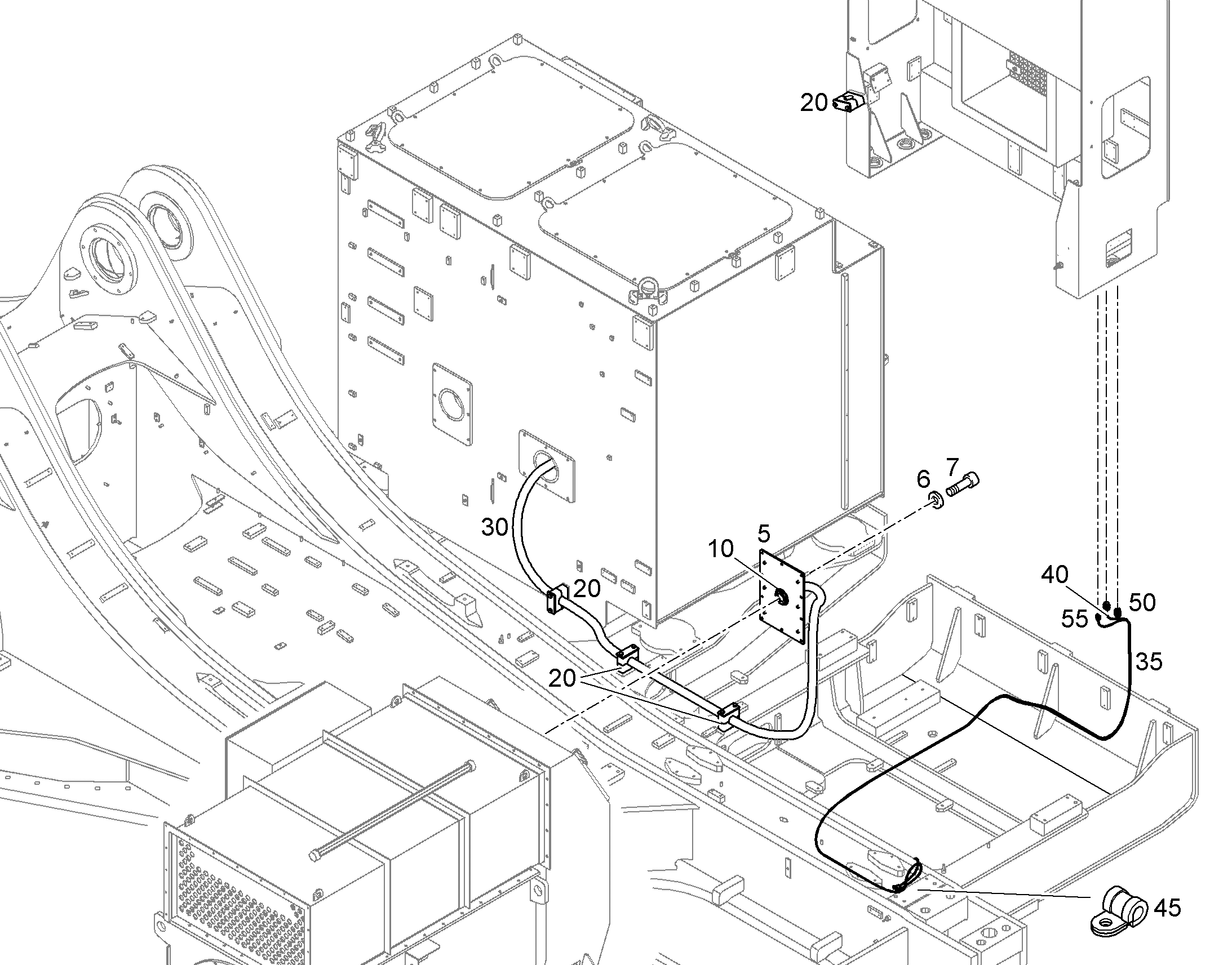 СКОБА ДЛЯ КРЕПЛЕНИЯ ТРУБЫ 9363949 LIEBHERR