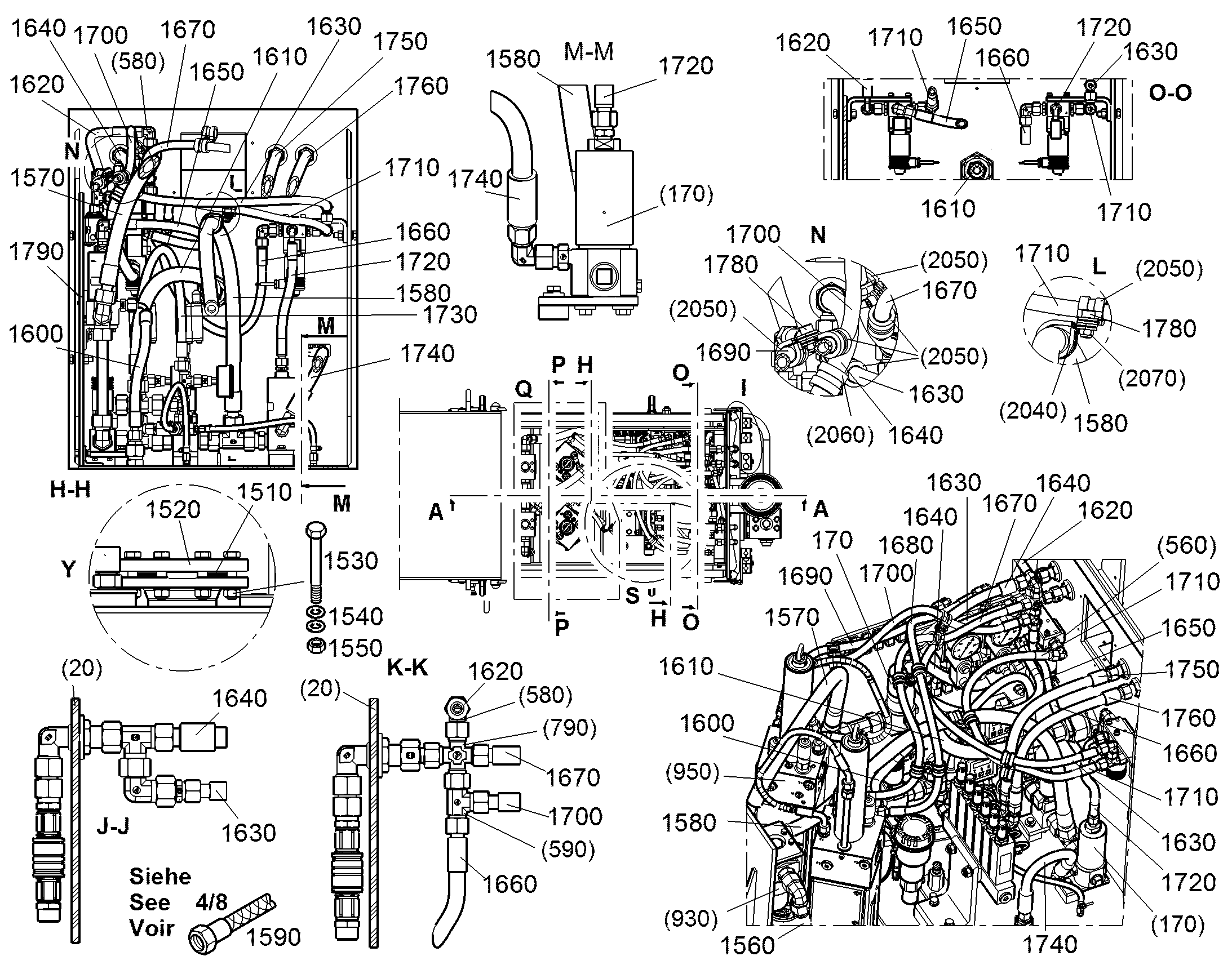 ШЛАНГ 16X750 5602046 LIEBHERR