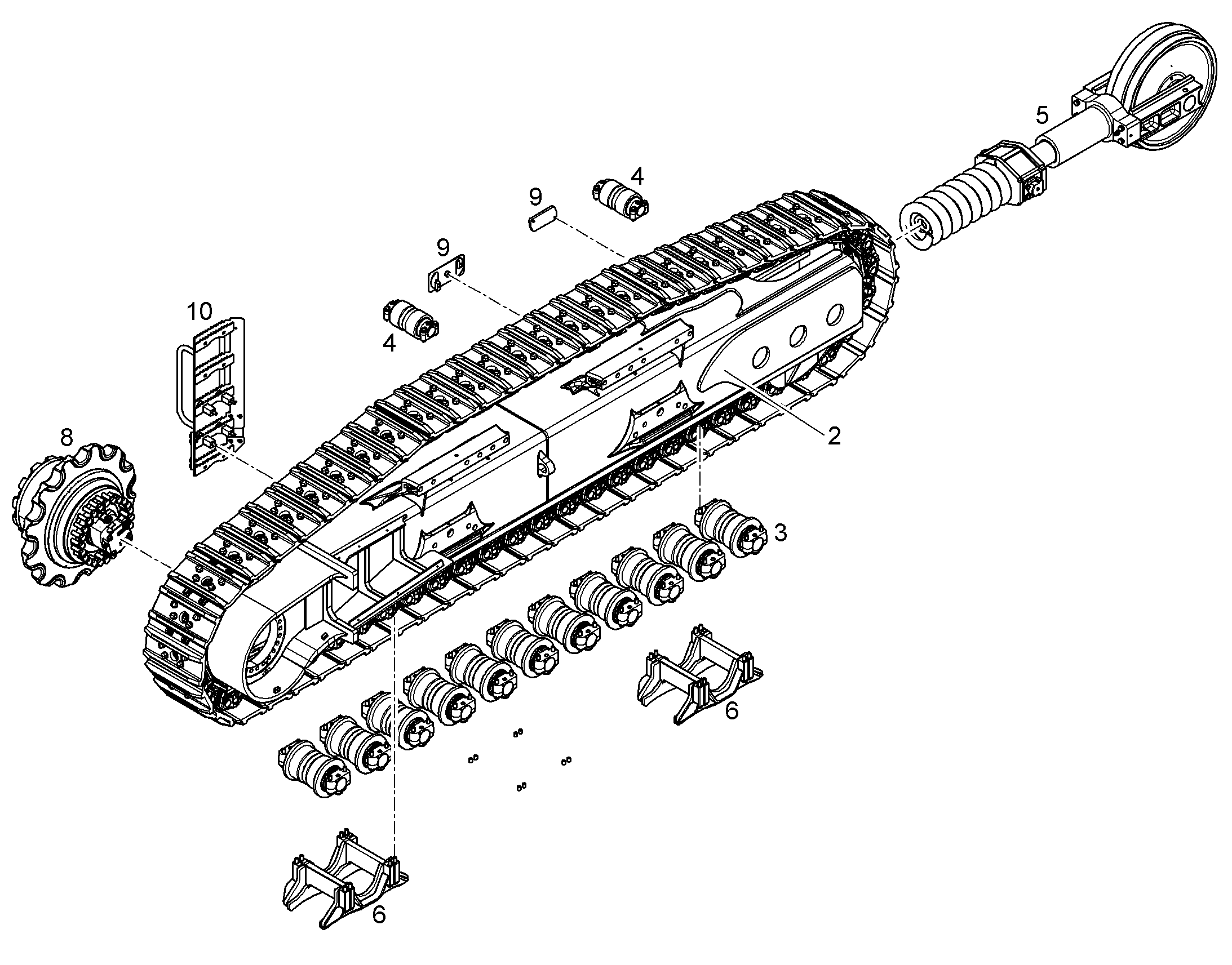ЛОНЖЕРОН СЛЕВА ОБРАБОТАННЫЙ 11851232 LIEBHERR