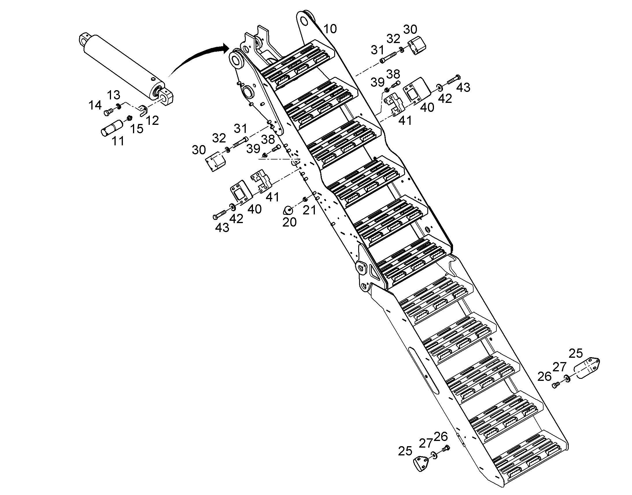 ЩИТОК С ФАСКОЙ 12183801 LIEBHERR