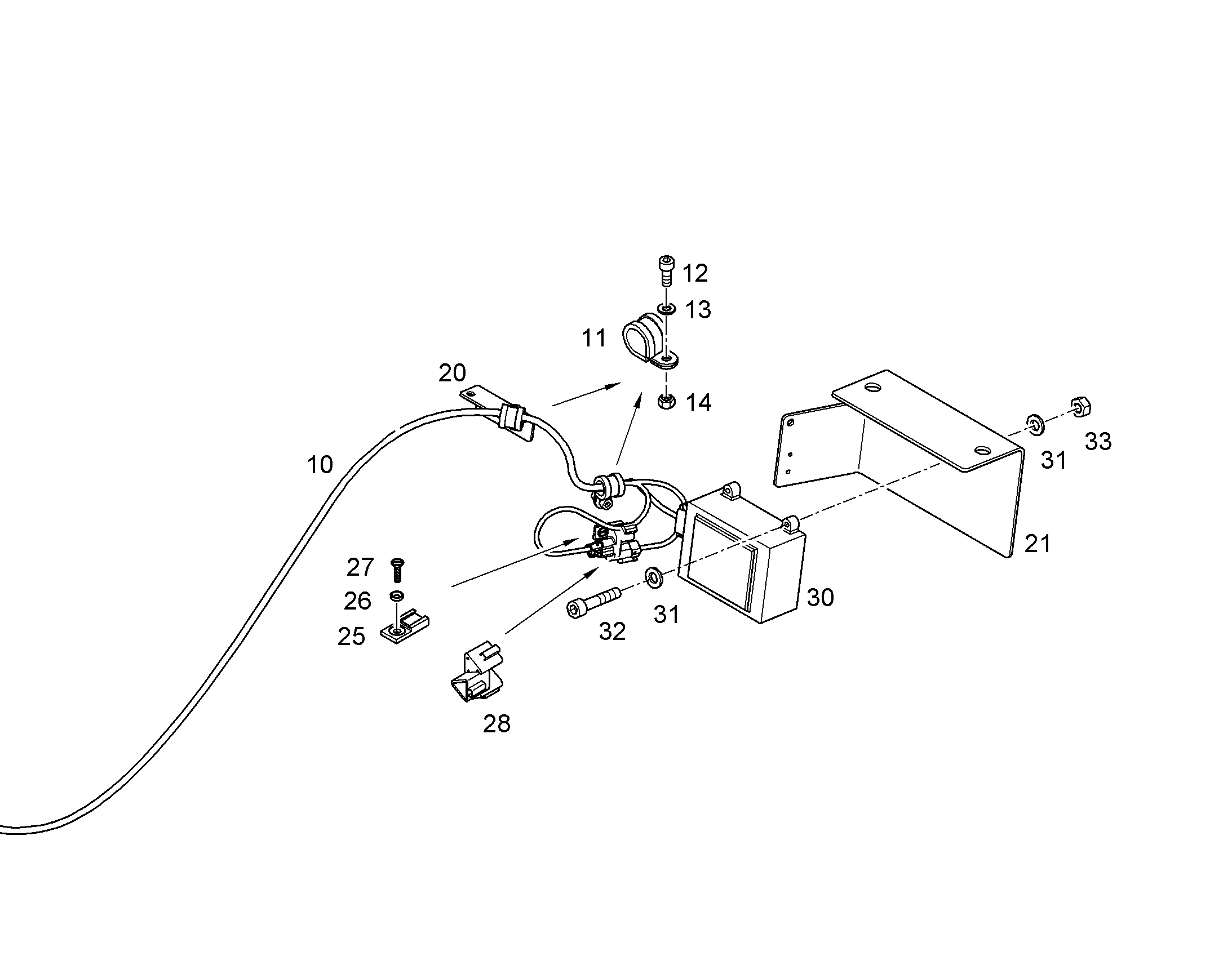 WIRING HARNESS BUCKET 11859390 LIEBHERR