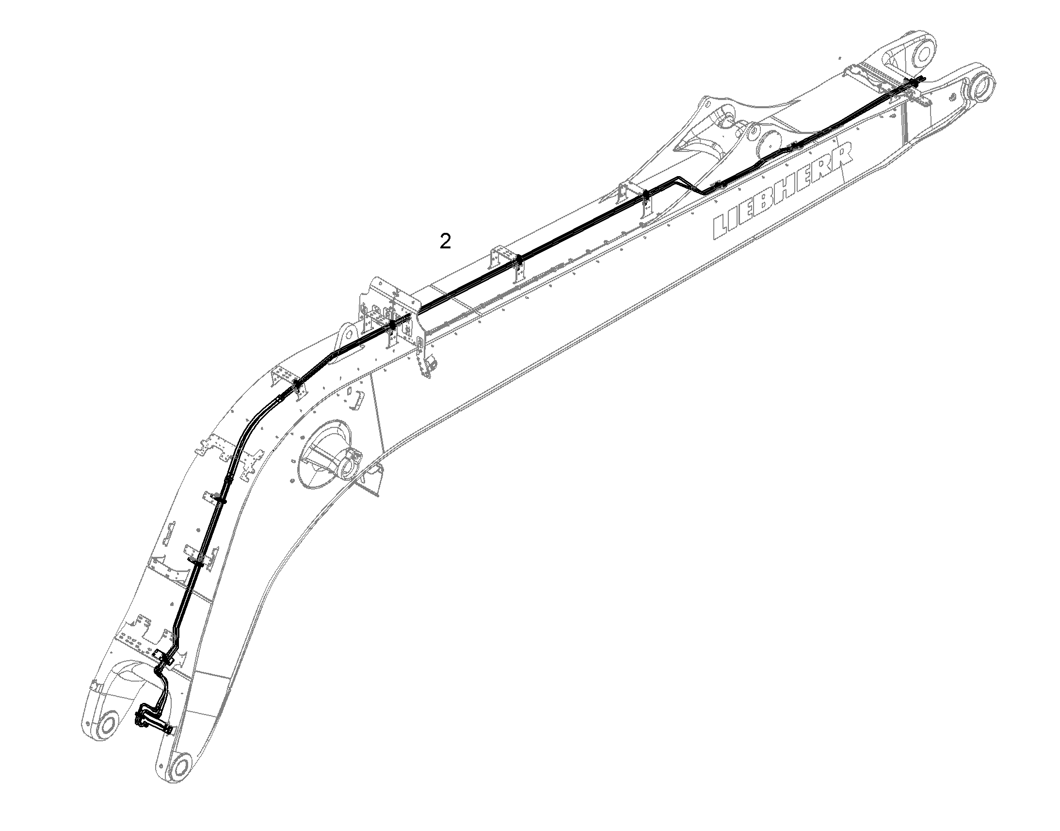 ПРОВОДКА ПРИВОД МЕХ. ПОВОРОТА 12185322 LIEBHERR