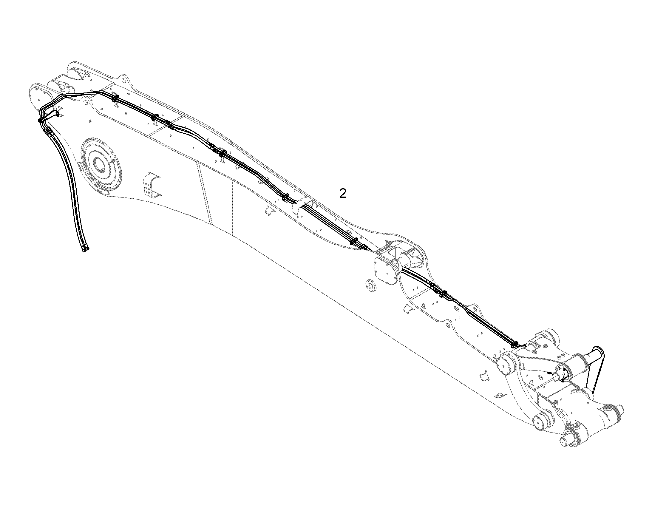 ПРОВОДКА ПРИВОД МЕХ. ПОВОРОТА 12185111 LIEBHERR