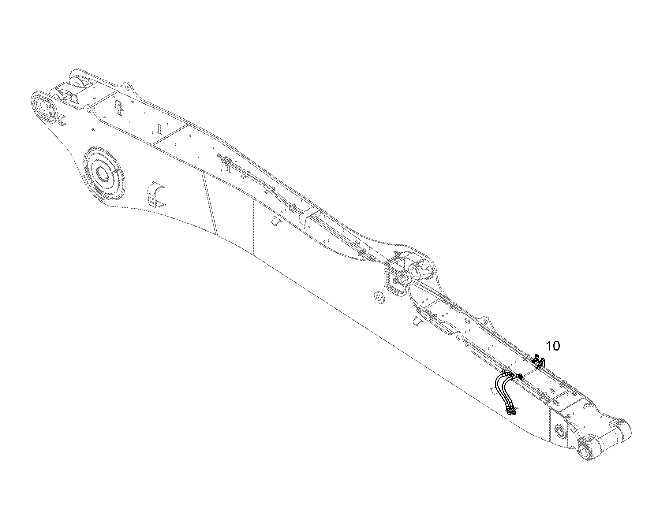 ПРОВОДКА ПРИВОД МЕХ. ПОВОРОТА 12185174 LIEBHERR