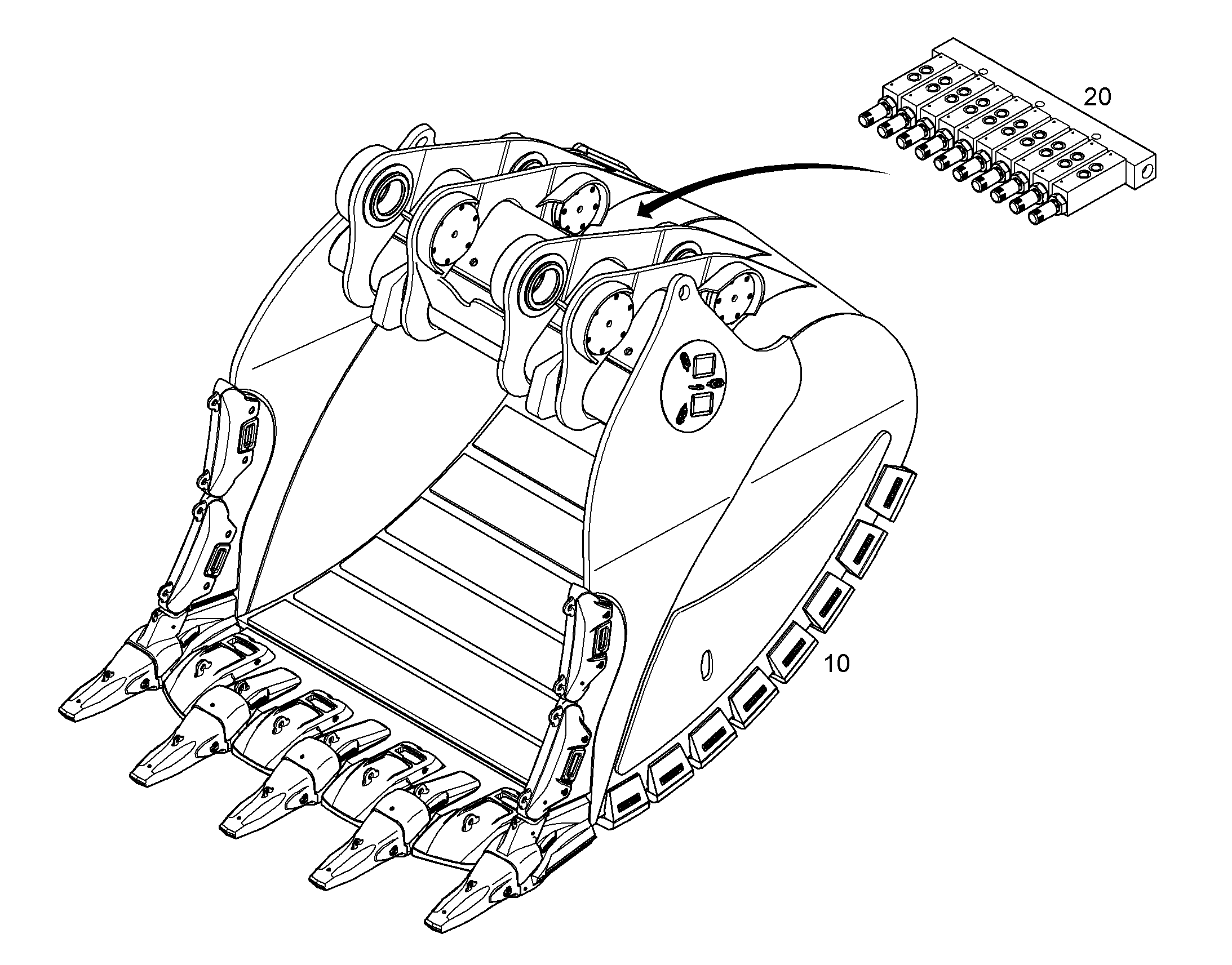 ЛОПАТА ОБРАТНАЯ HDV 12185455 LIEBHERR