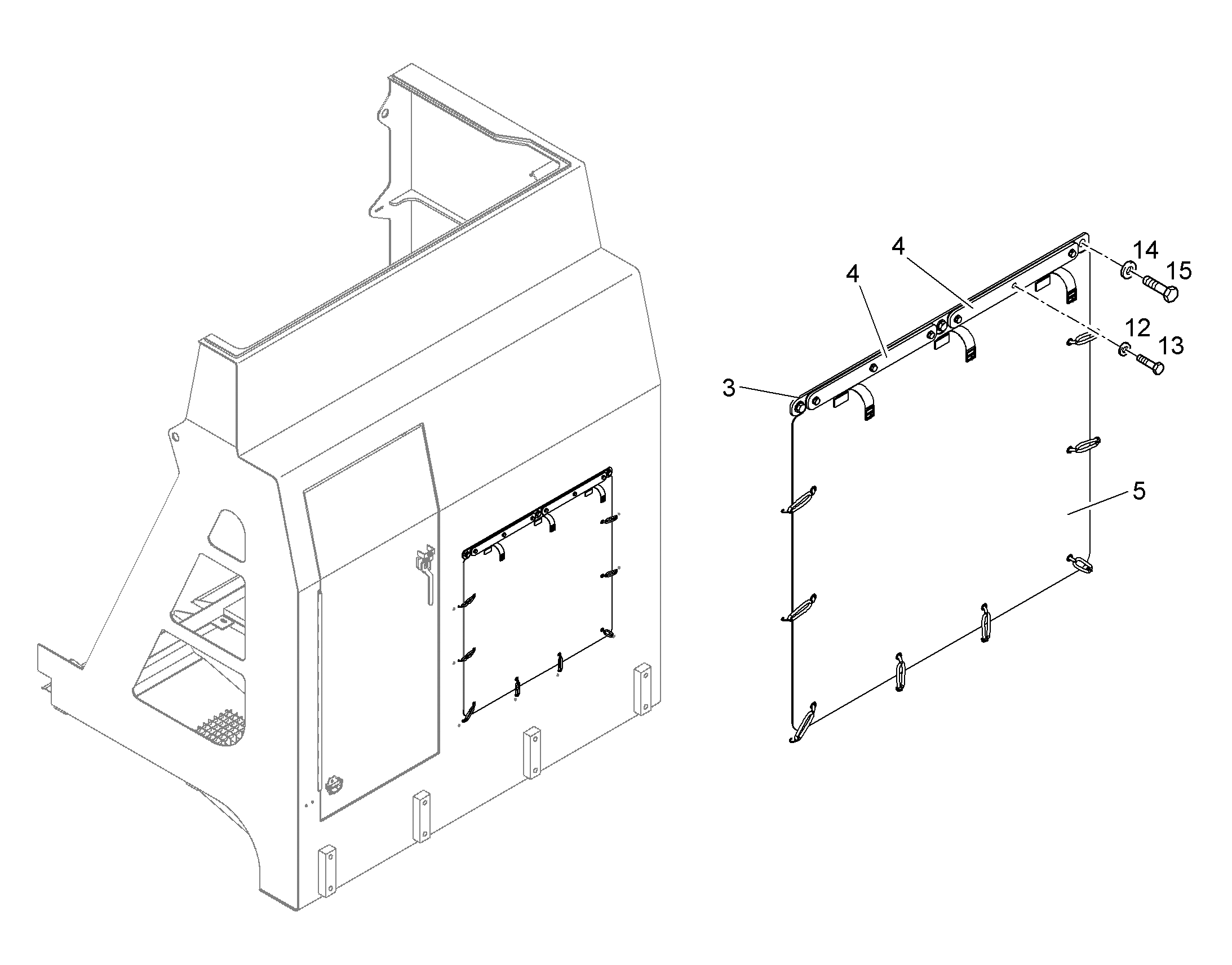 ЗАЩИТНЫЙ БРЕЗЕНТ 12181812 LIEBHERR