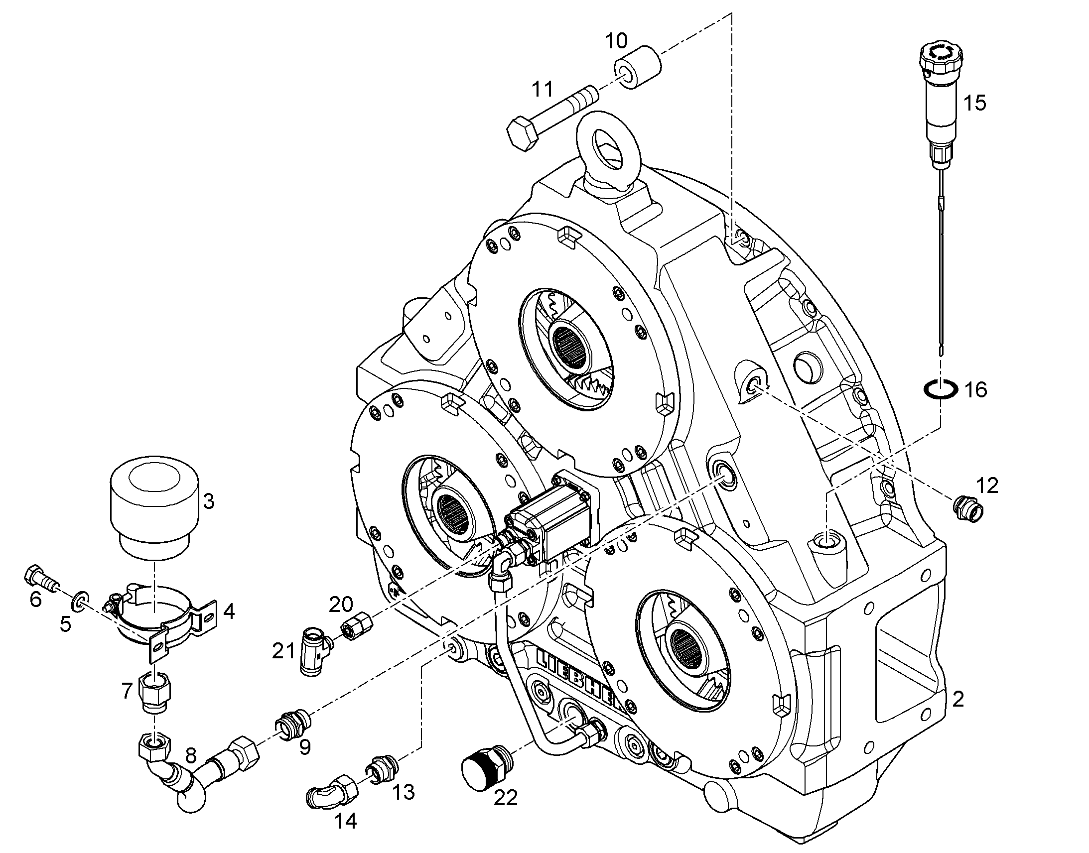УКАЗАТЕЛЬ УРОВНЯ МАСЛА M22x1.5 12219862 LIEBHERR