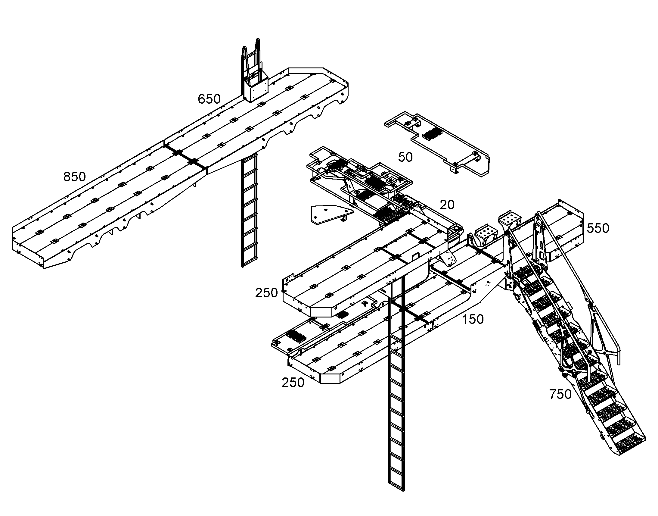ПРОХОДНАЯ ПЛОЩАДКА ПОВОРОТНОЙ 12184992 LIEBHERR