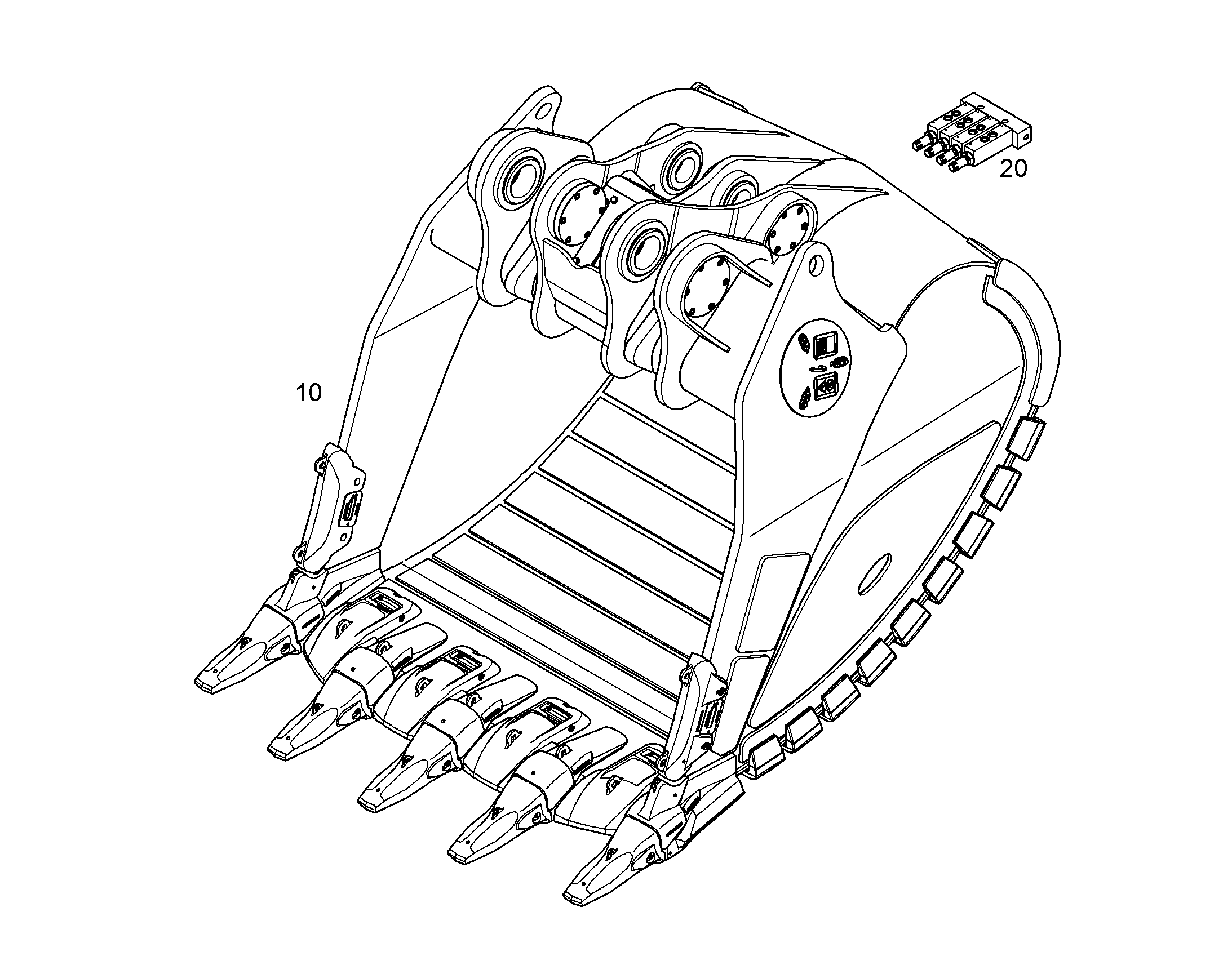 ЛОПАТА ОБРАТНАЯ HDV 12186871 LIEBHERR