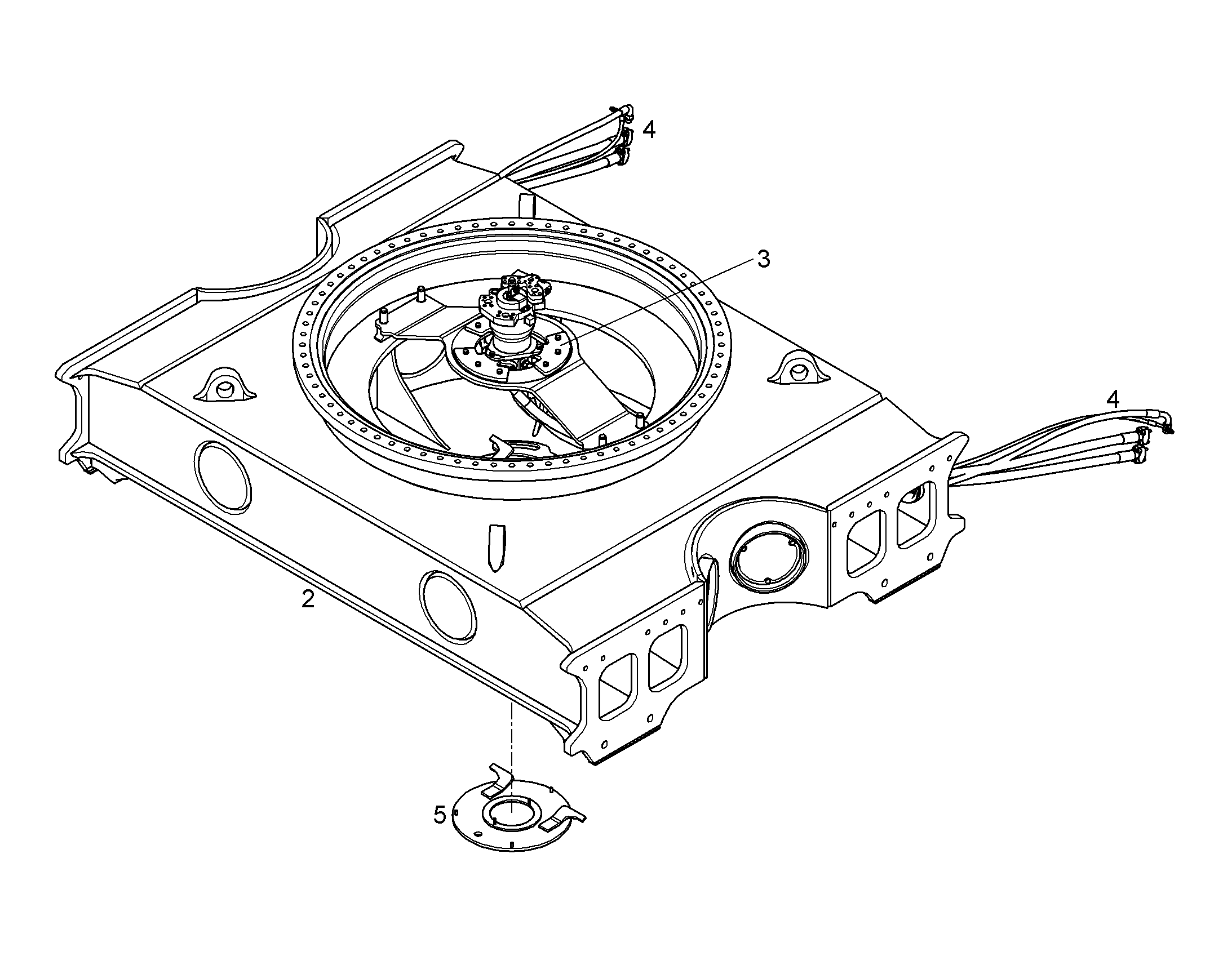 COVER CENTRAL PIECE 11858766 LIEBHERR