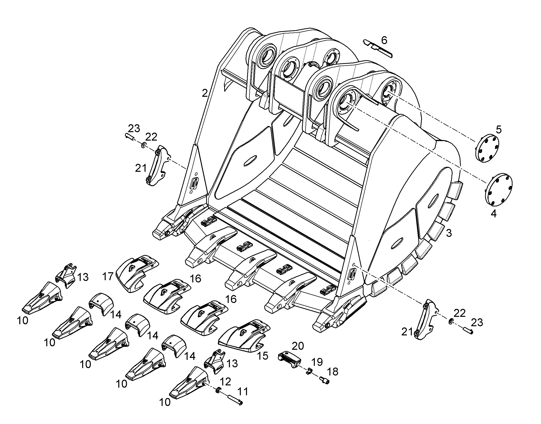 ЛОПАТА ОБРАТНАЯ 12188582 LIEBHERR