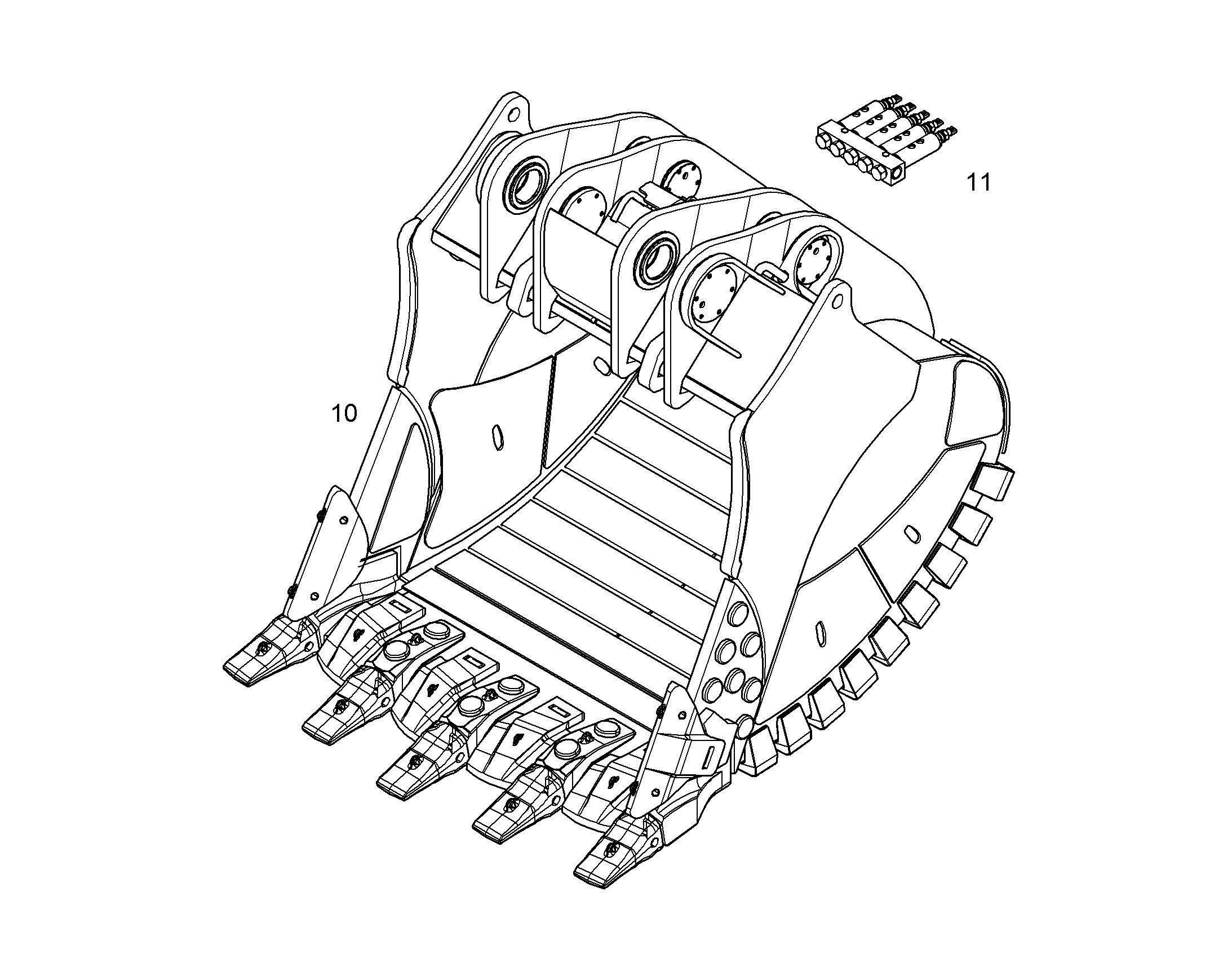 ЛОПАТА ОБРАТНАЯ HDV 12189165 LIEBHERR