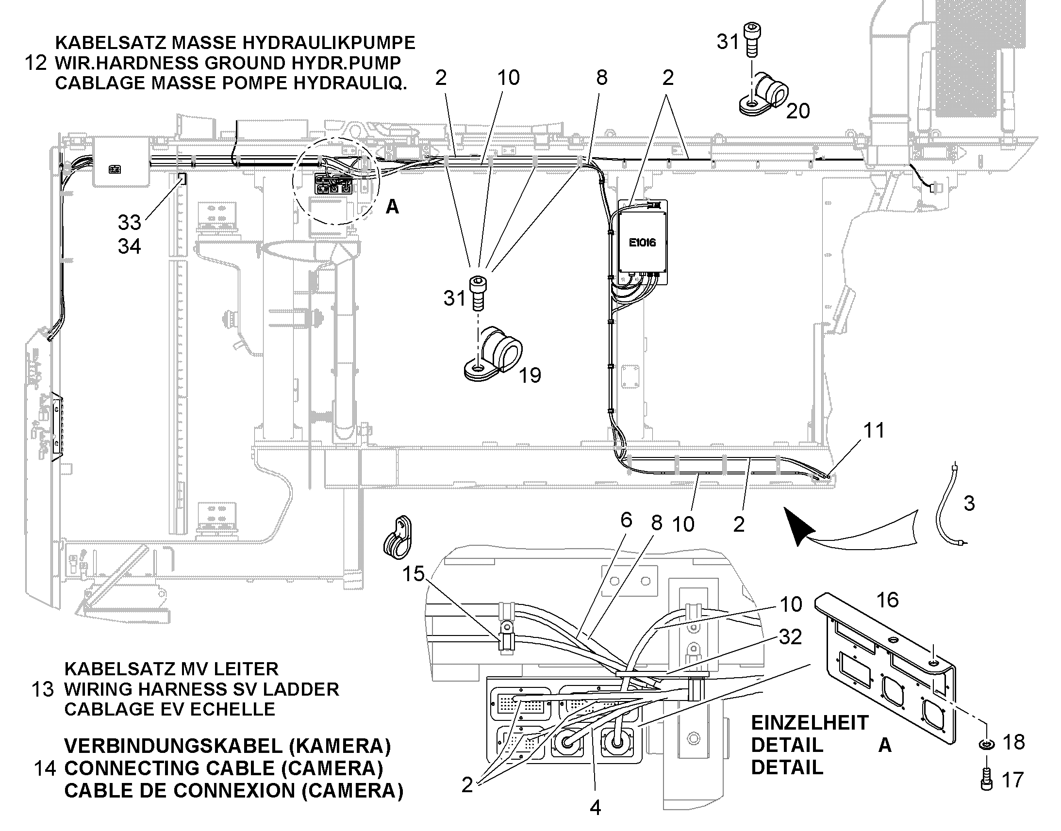 КАБ.КОМПЛ.МАССЫ ГИДР.НАСОСА 11068672 LIEBHERR