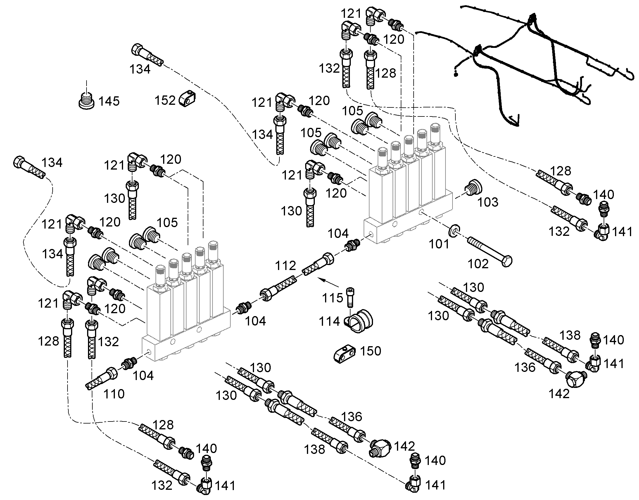 ШЛАНГ 12X1550 12216667 LIEBHERR