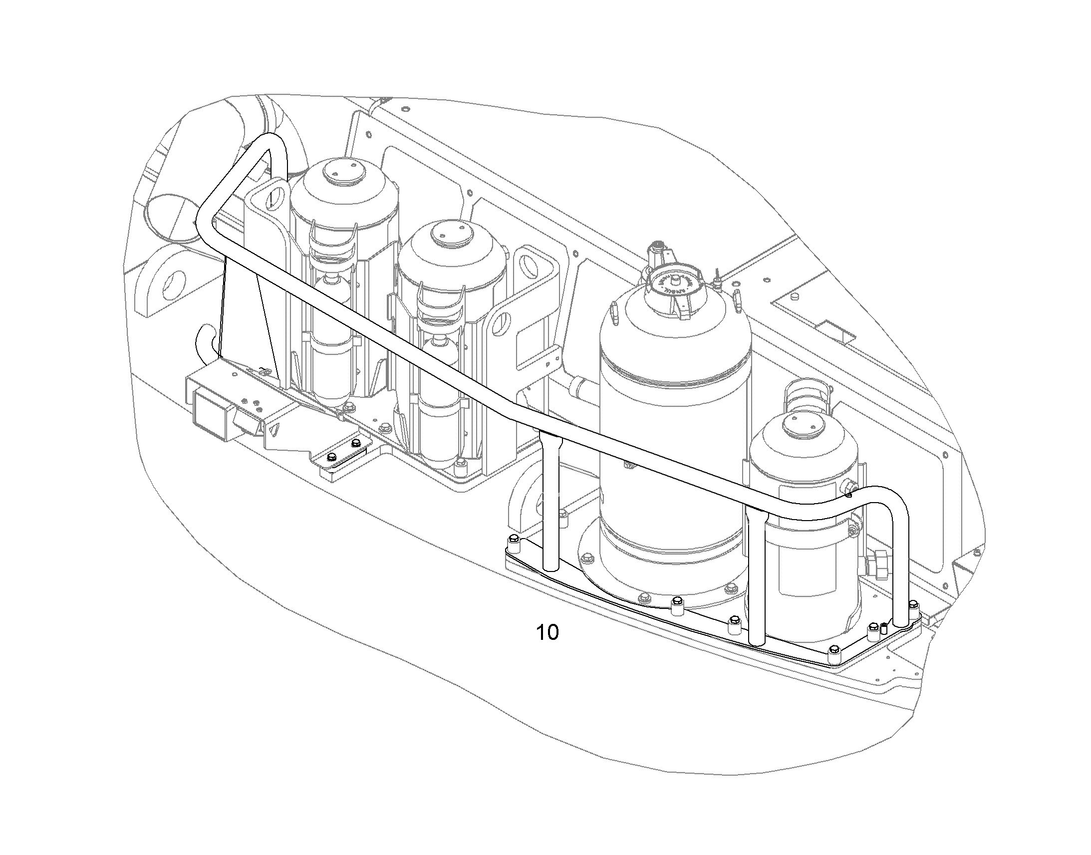 GUARD RAILING COUNTERWEIGHT 12190780 LIEBHERR