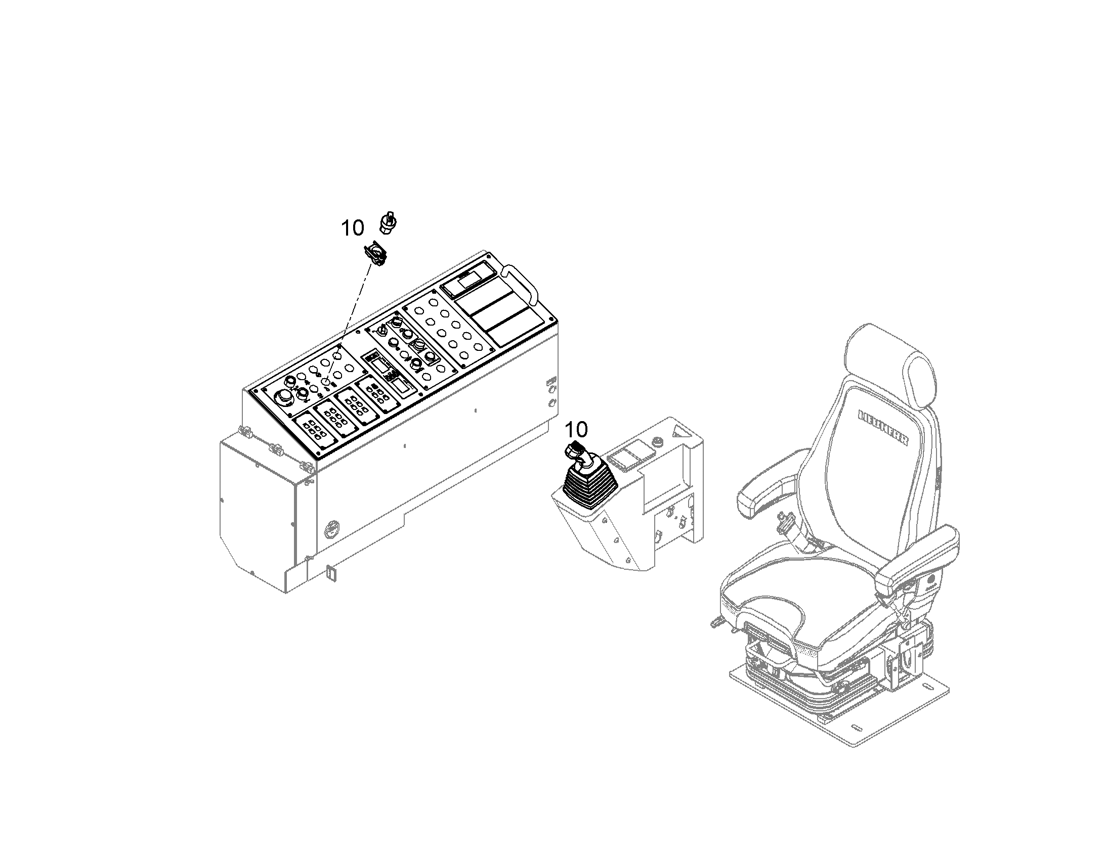 KIT ROCKER RIGHT 12189234 LIEBHERR