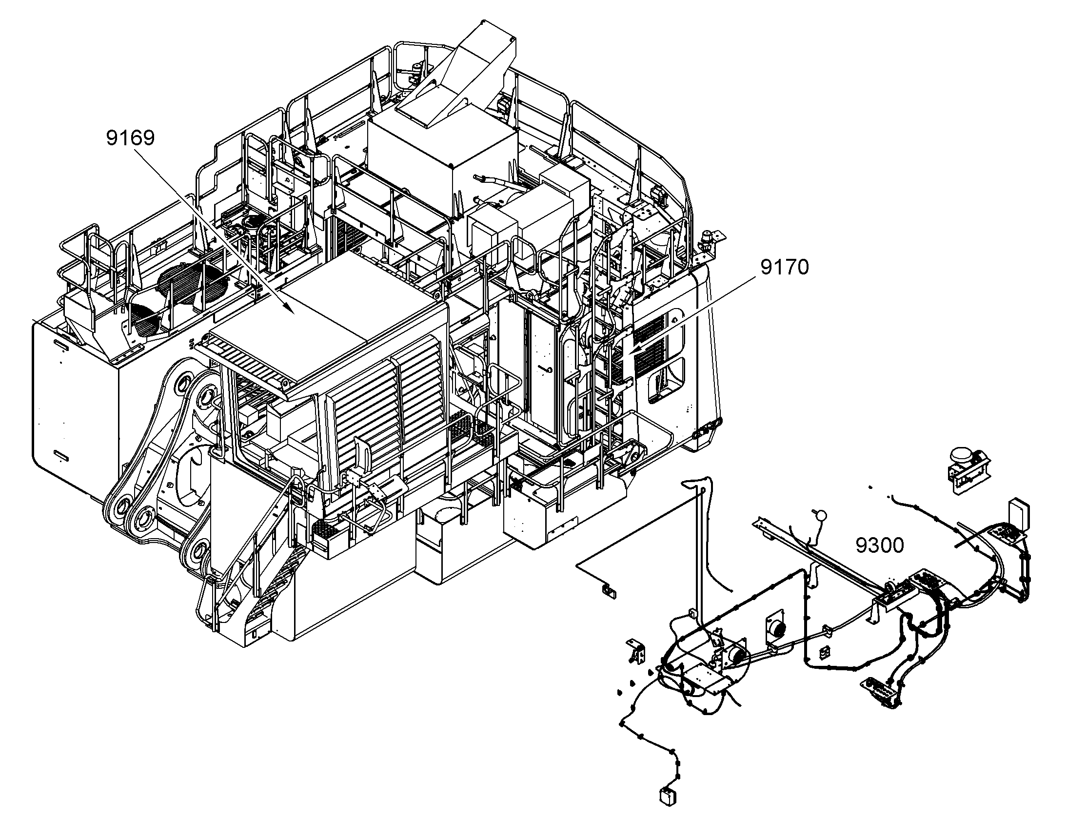 ЭЛЕКТР. УСТ.ПРОВОДКА+КРЫШКА 11069391 LIEBHERR
